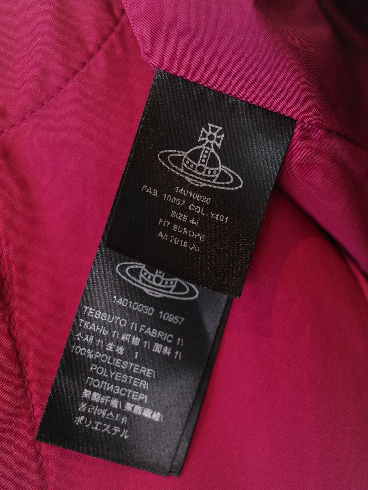 Vivienne Westwood Plain Pink Blazer Jacket