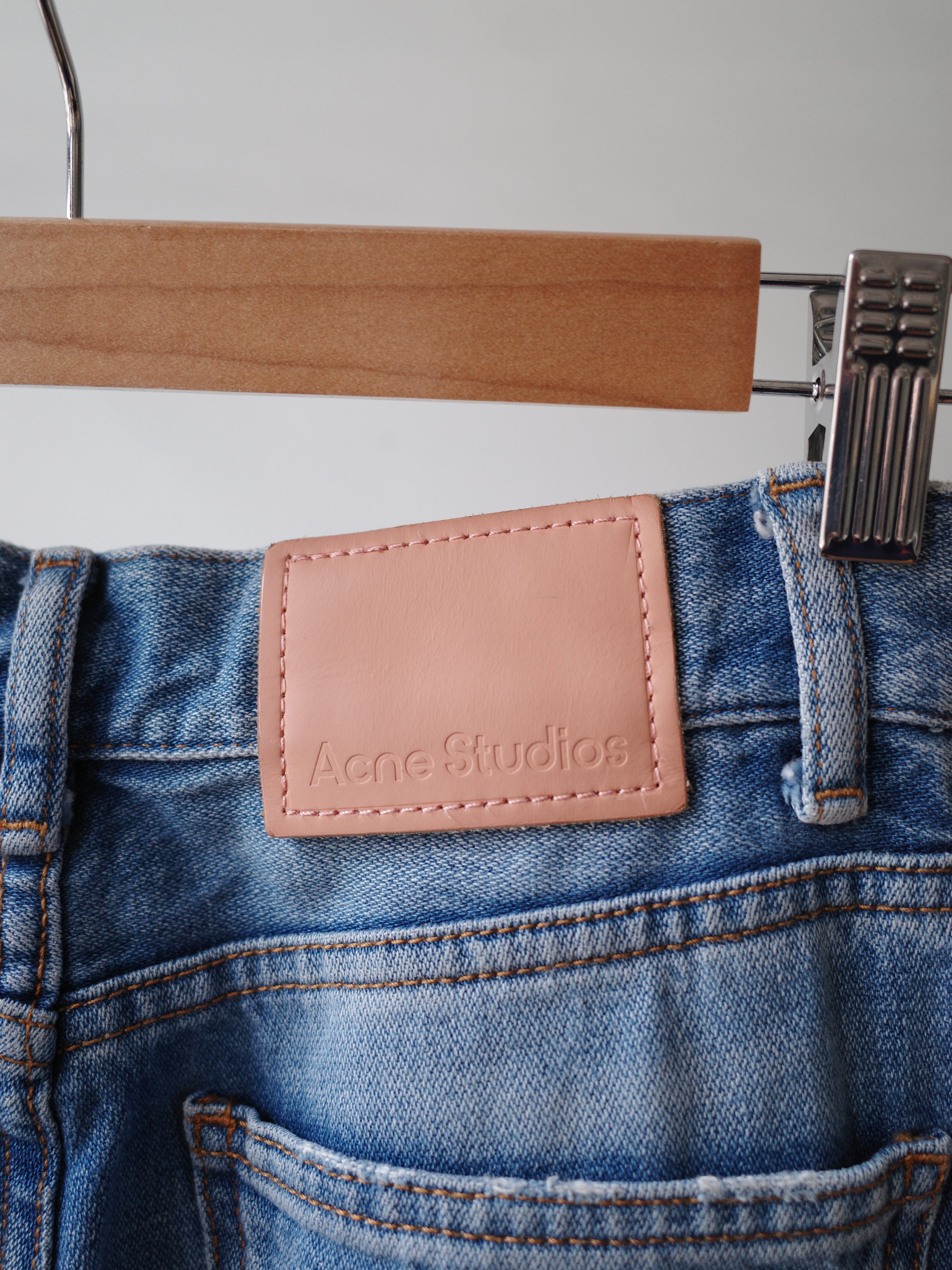 Acne Studios Light Blue Flared Jeans – WOOD 木