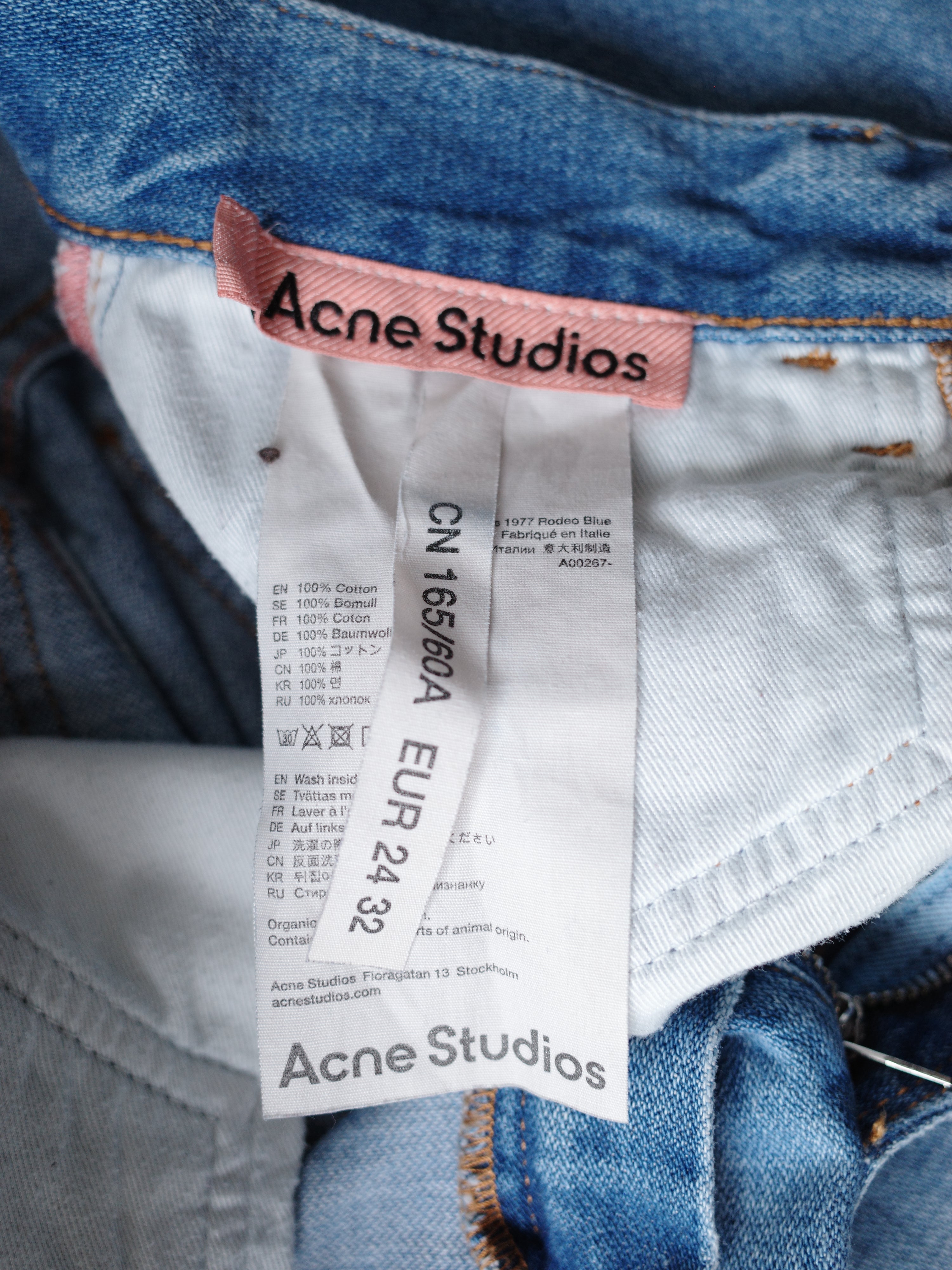 Acne Studios Light Blue Flared Jeans – WOOD 木