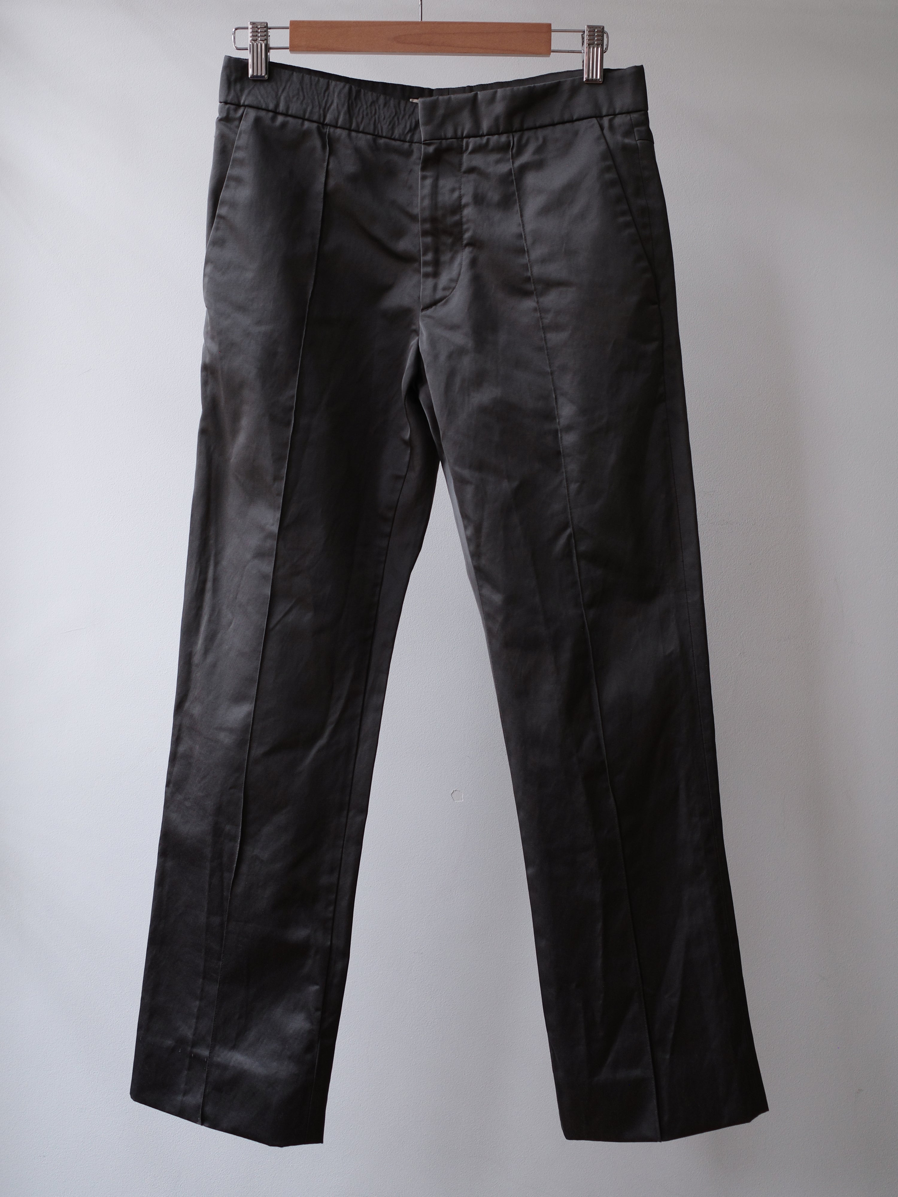 Marni Silver-Grey Satin Trousers – METAL 金