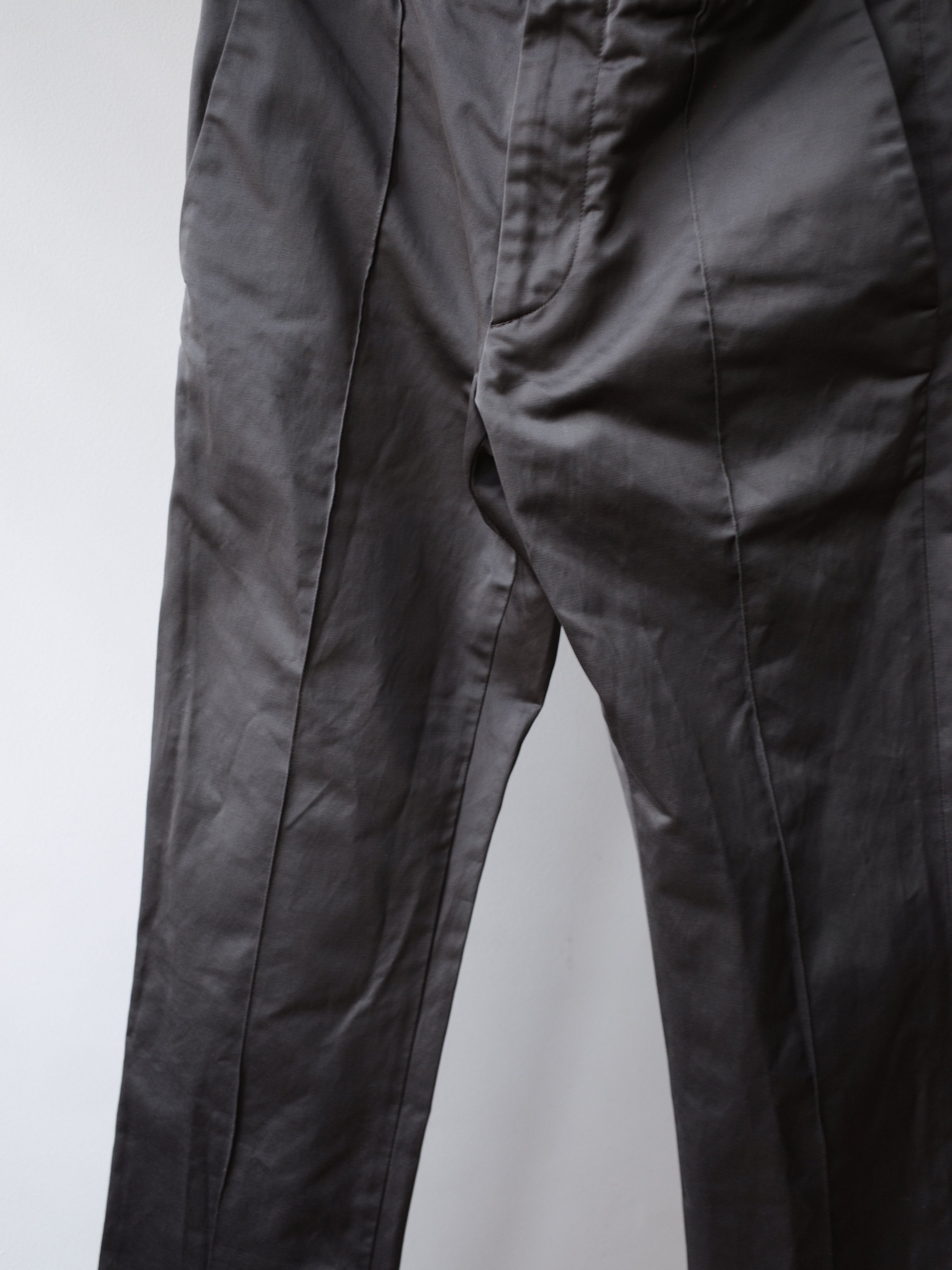 Marni Silver-Grey Satin Trousers – METAL 金