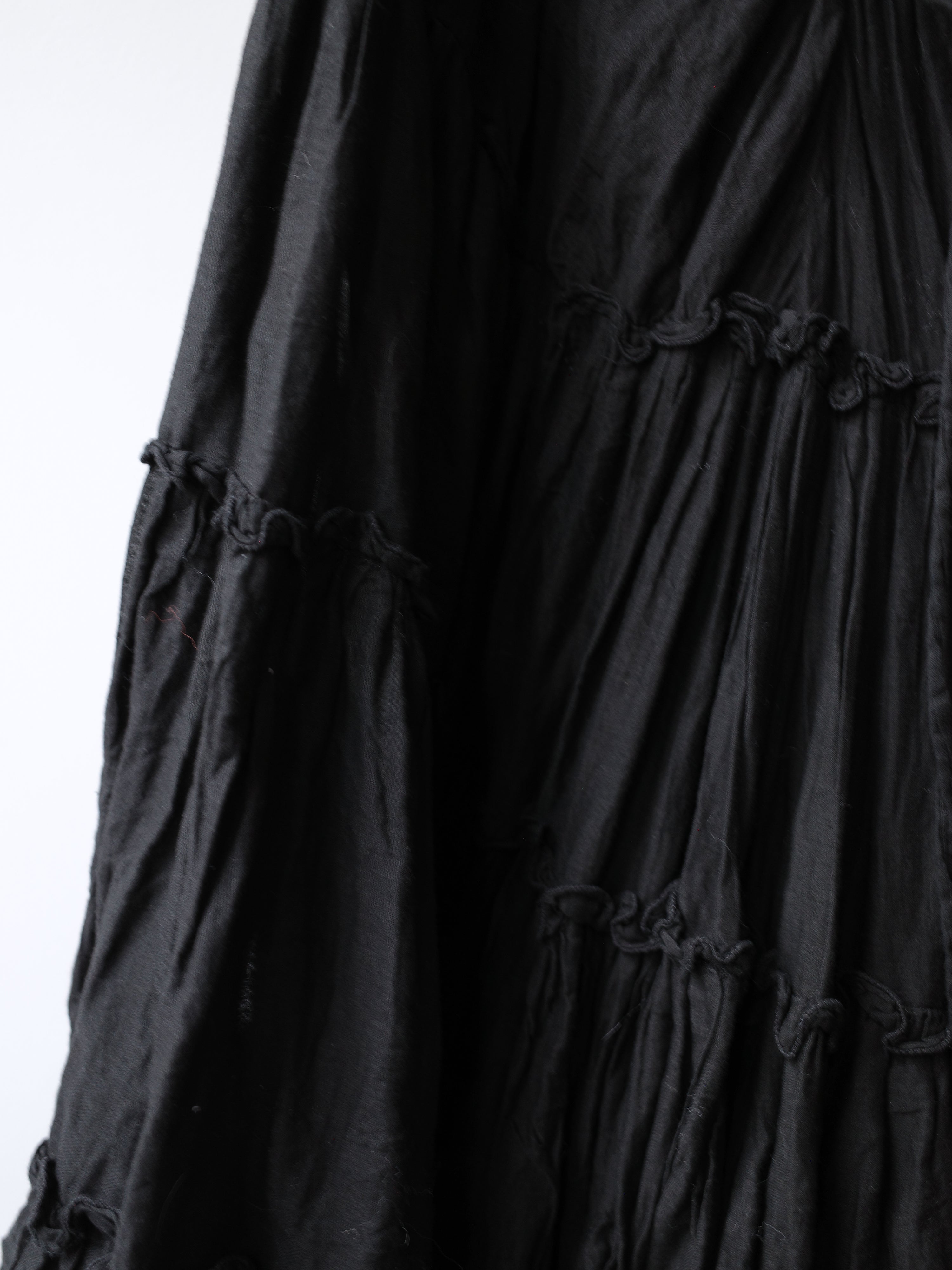Jean Paul Gaultier Black Tiered Maxi Skirt – WATER 水