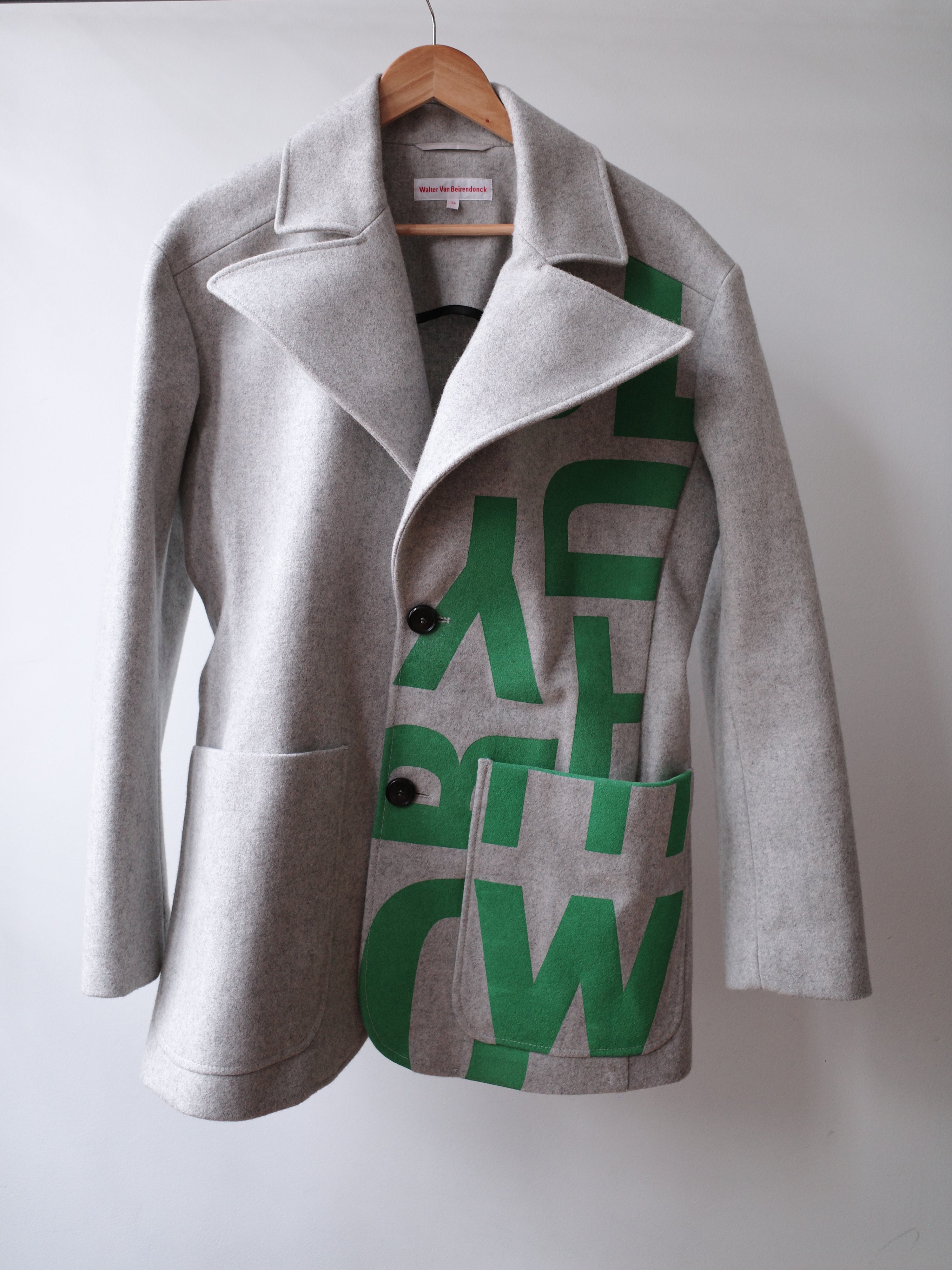 Walter Van Beirendonck AW22/23 Graphic Wool Coat – EARTH 土