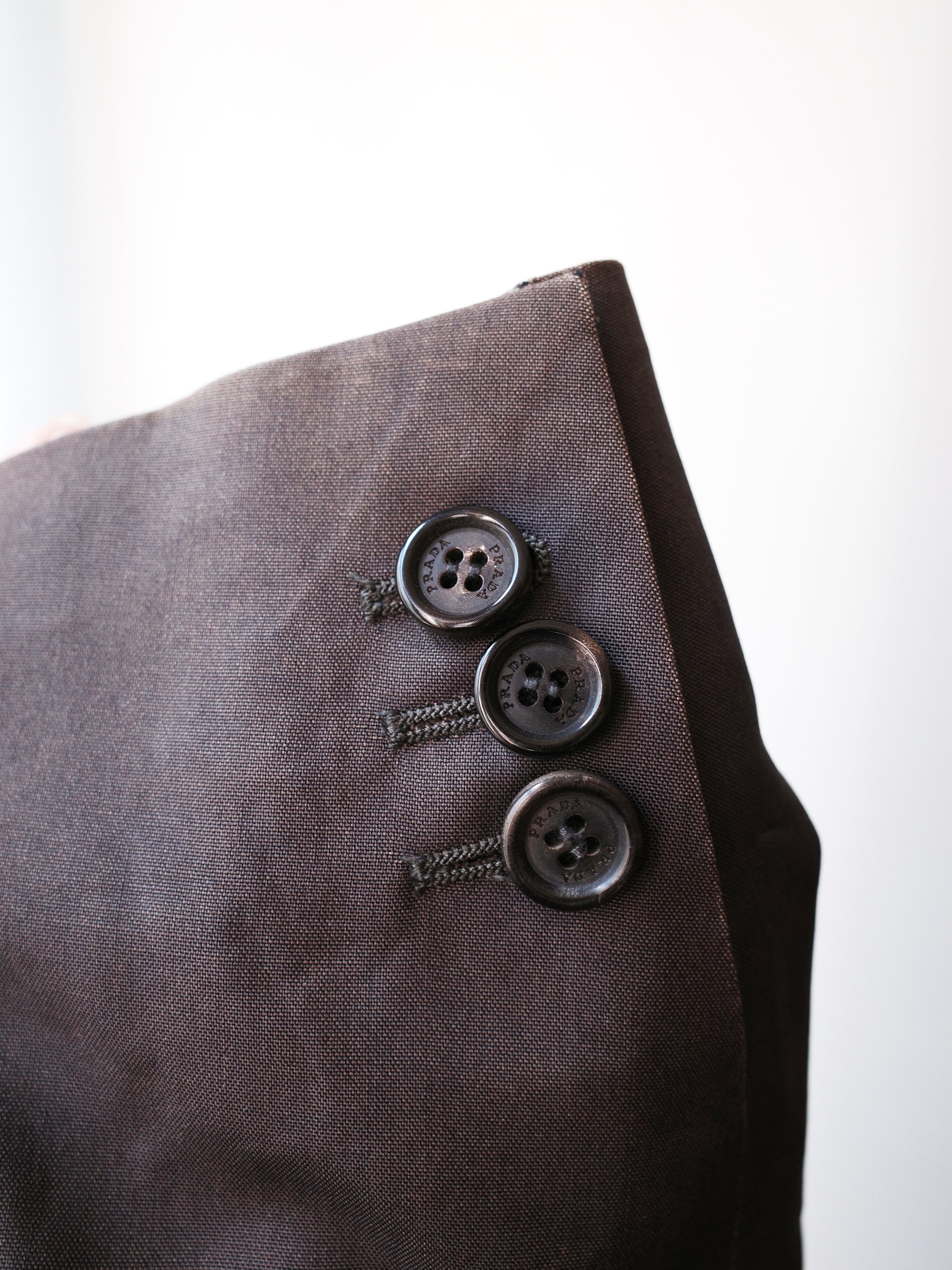 PRADA Lightweight Brown Tailored Jacket – EARTH 土