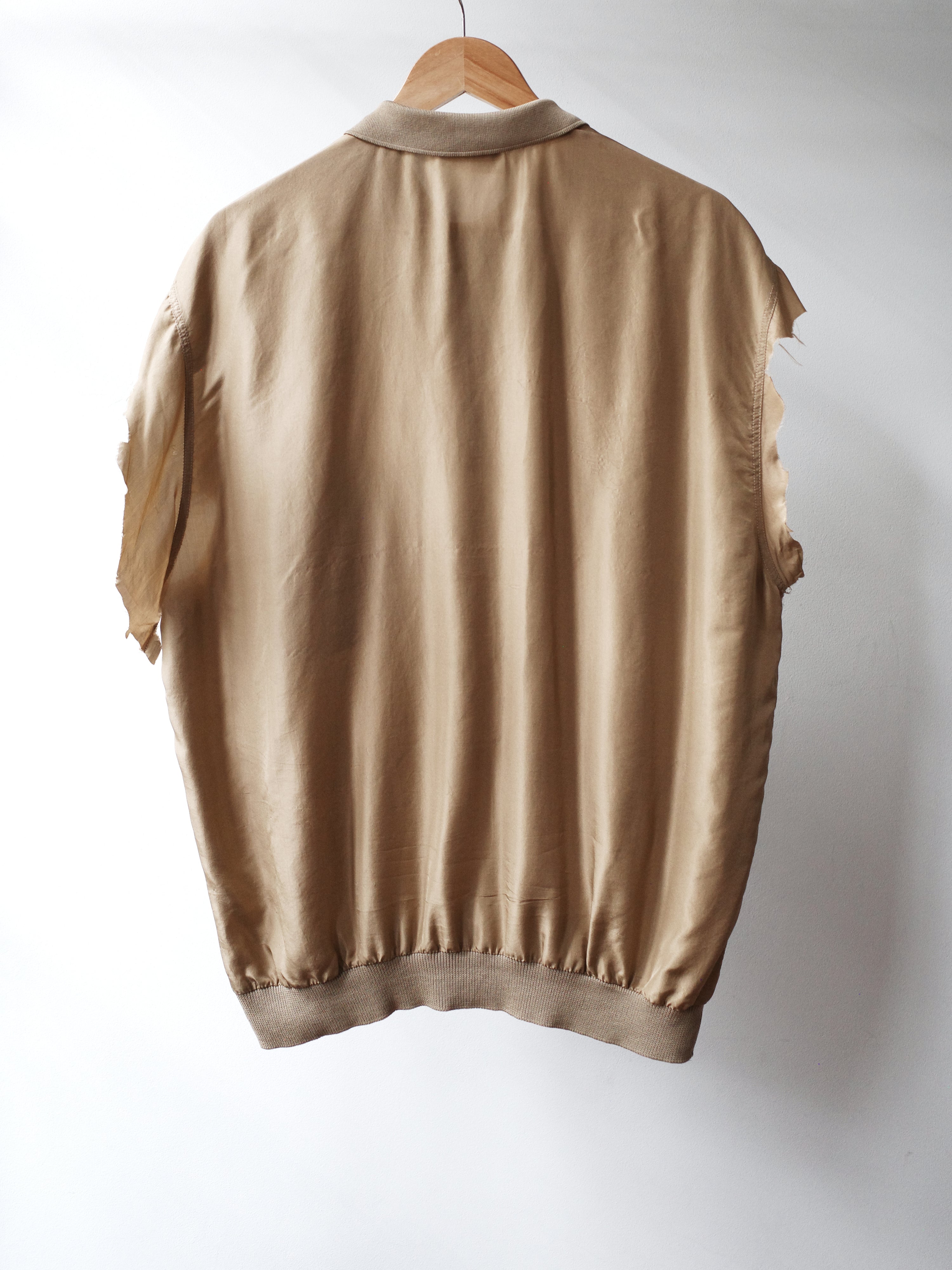Yves Saint Laurent Deconstructed Gold Polo Shirt – METAL 金