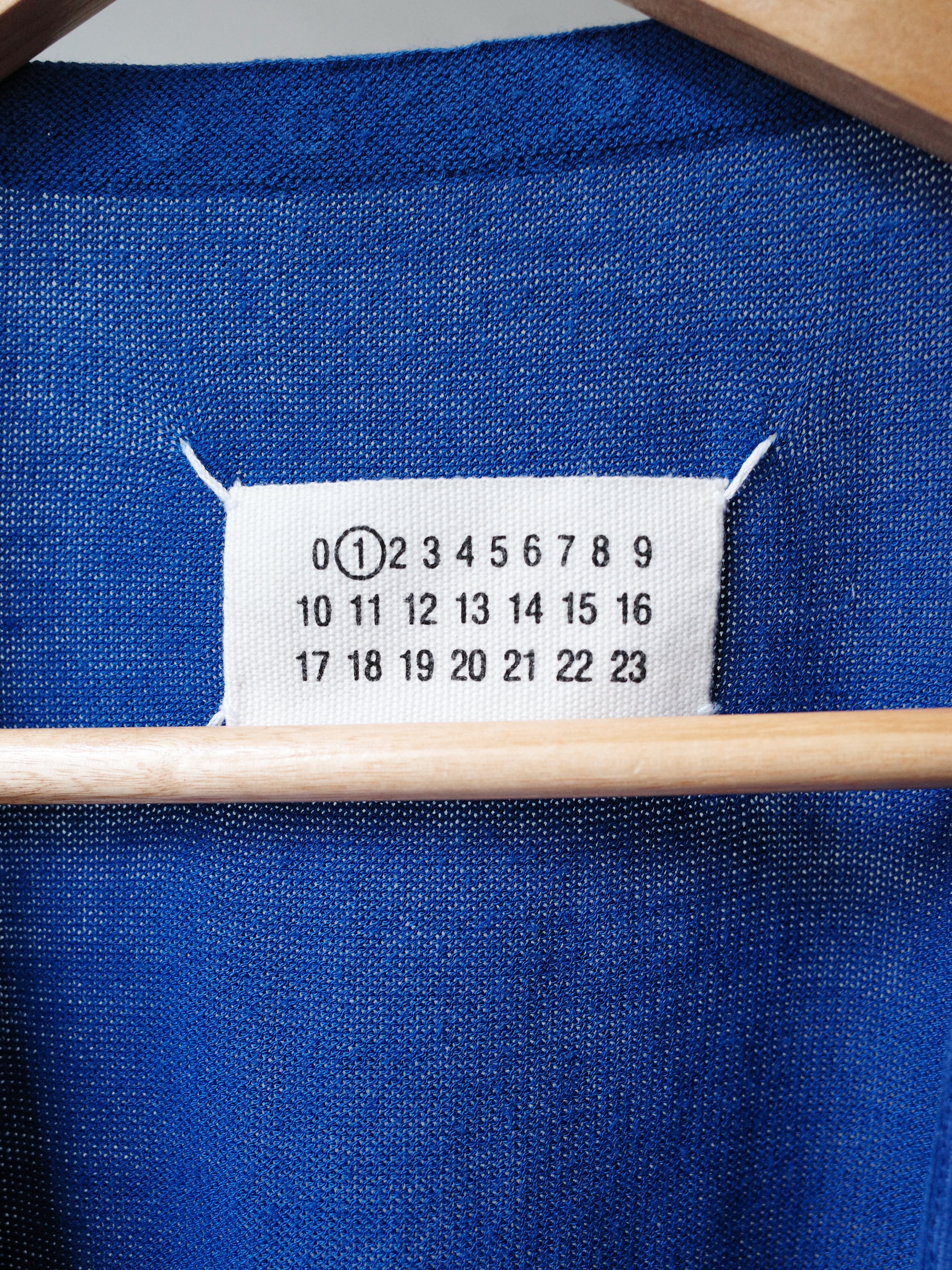 Maison Margiela Multi-Snap Blue Knit Cardigan – Water 水