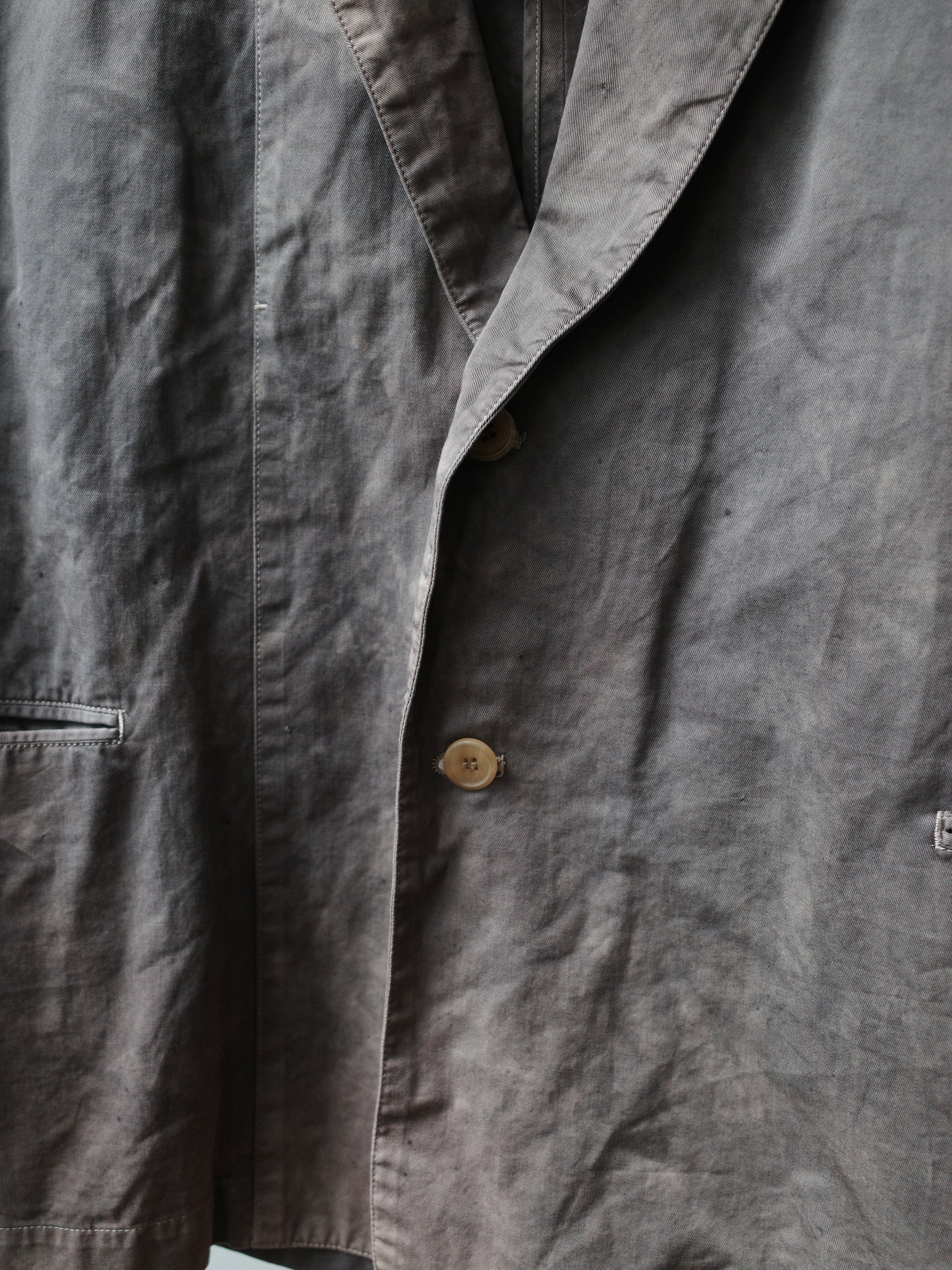 Y's for men Distressed Brown-Grey Cotton Blazer – EARTH 土