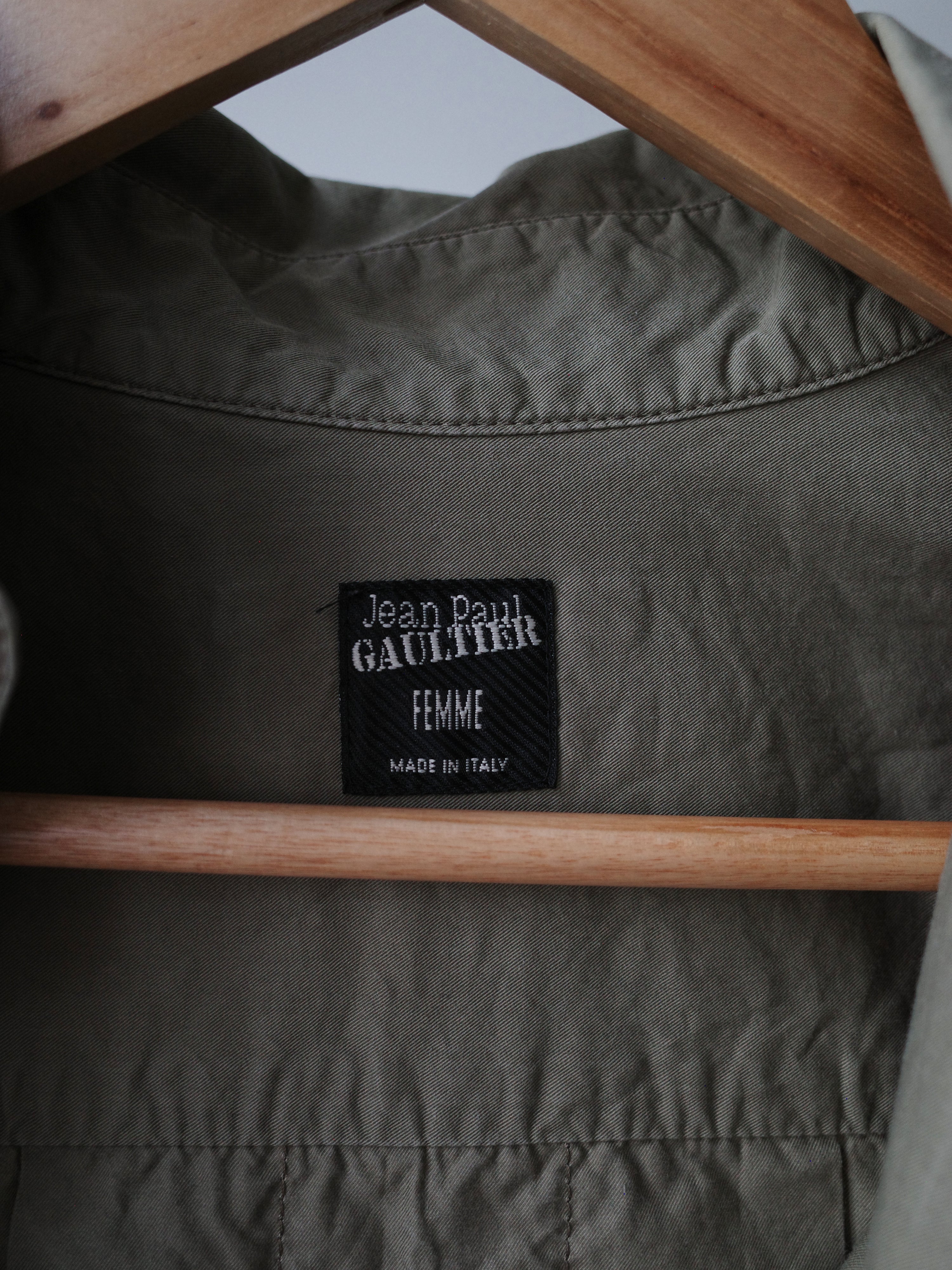 Jean Paul Gaultier Olive Military Shirt – WOOD 木