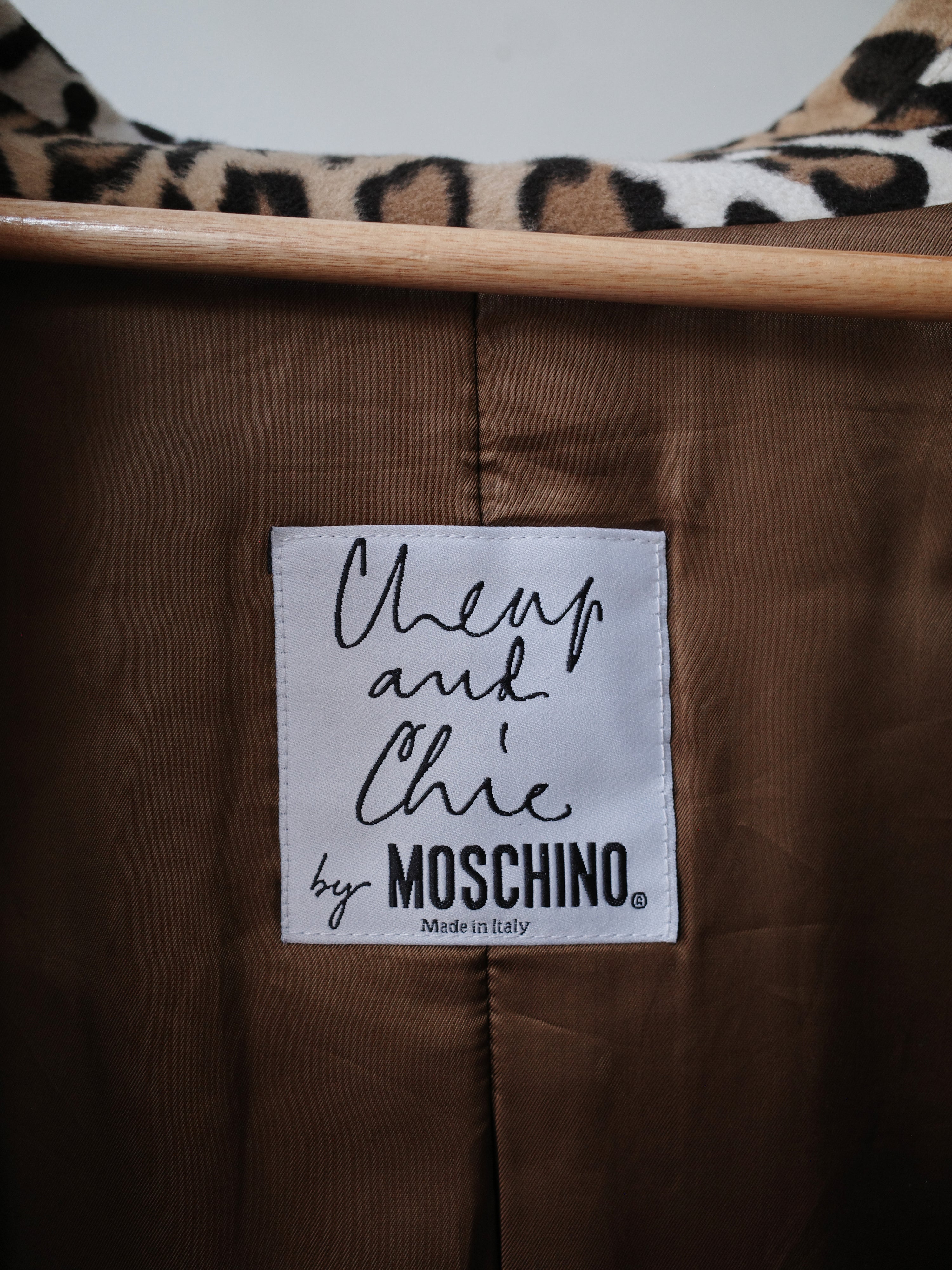 Moschino Cheap and Chic Leopard Print Coat – FIRE 火