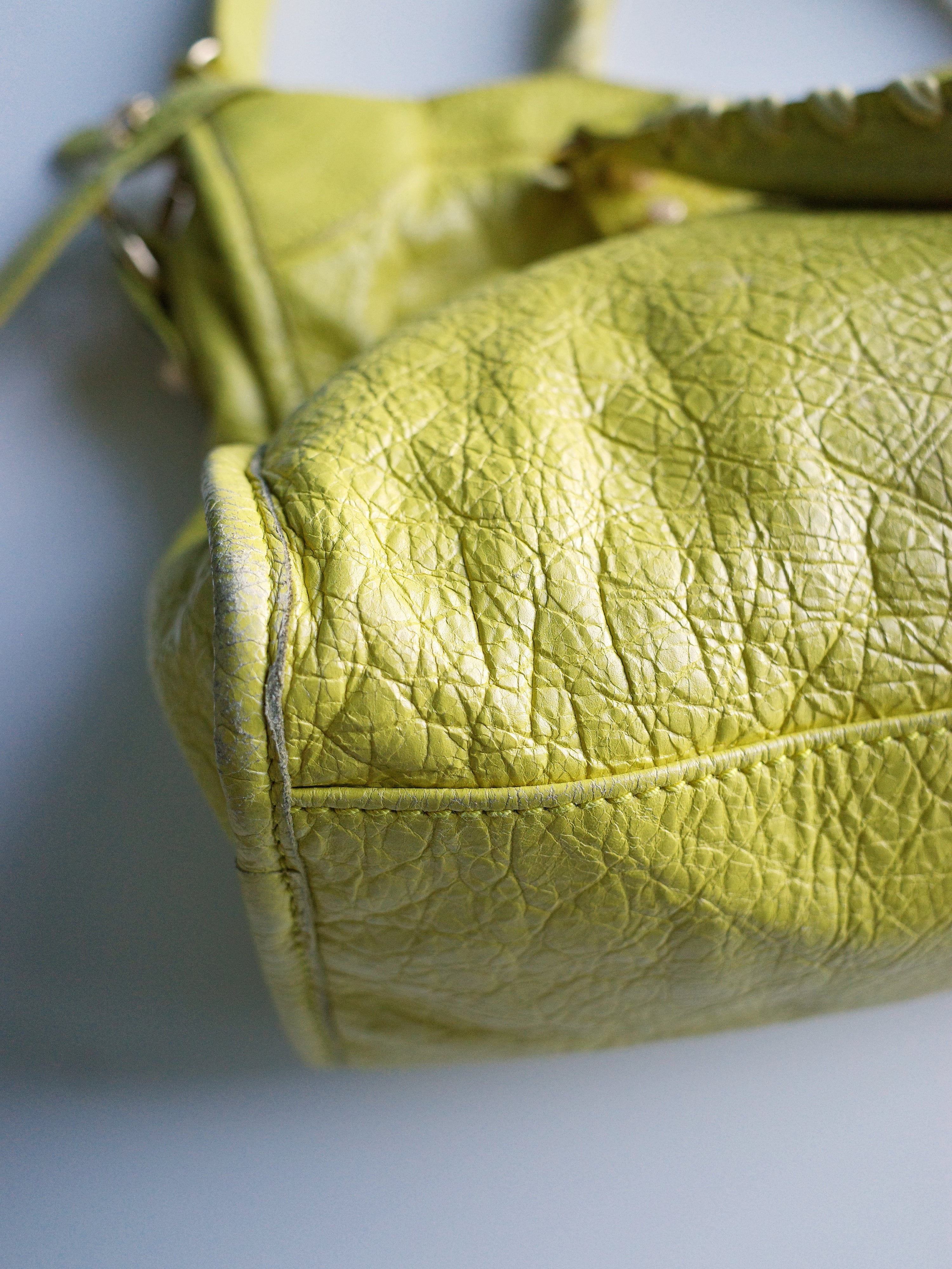 Balenciaga Bright Yellow Medium City Bag – METAL 金