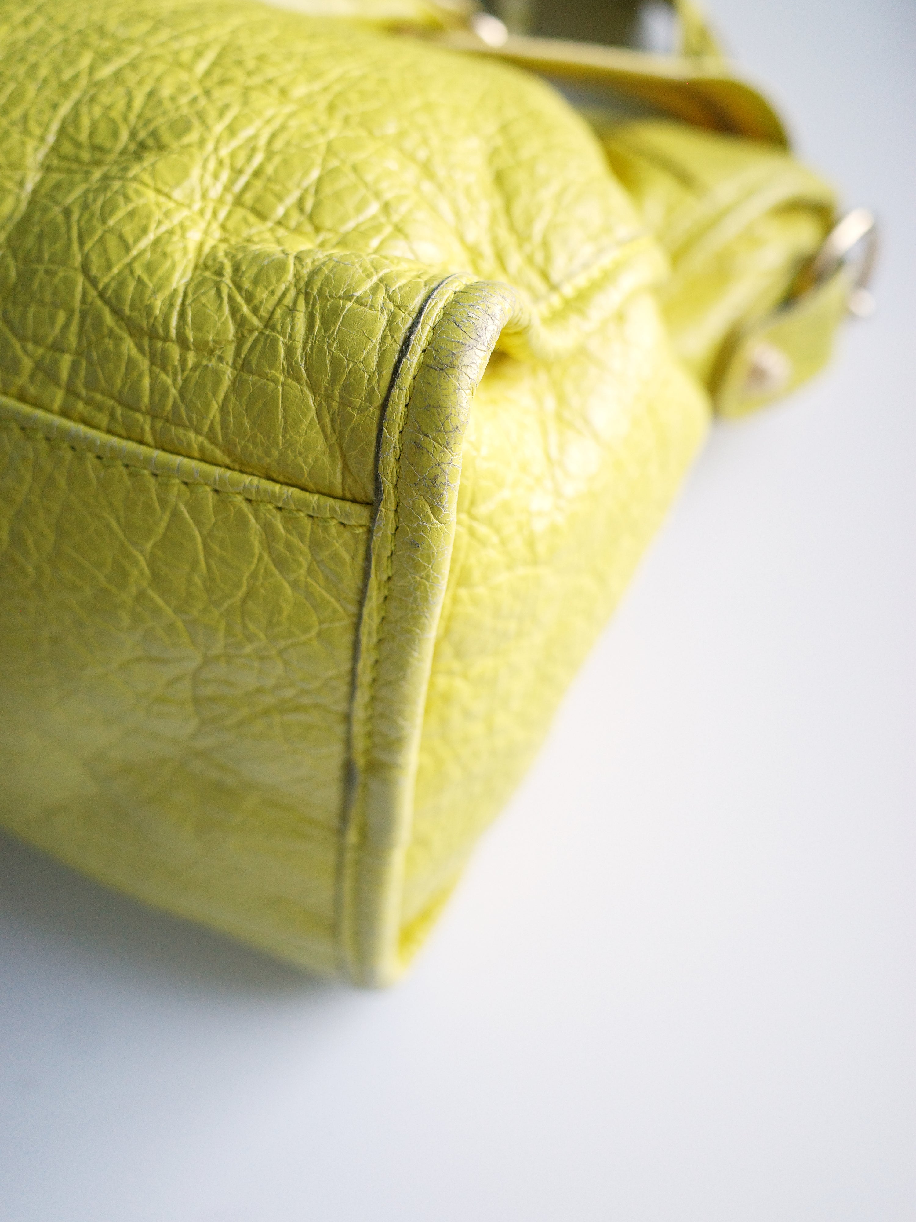 Balenciaga Bright Yellow Medium City Bag – METAL 金