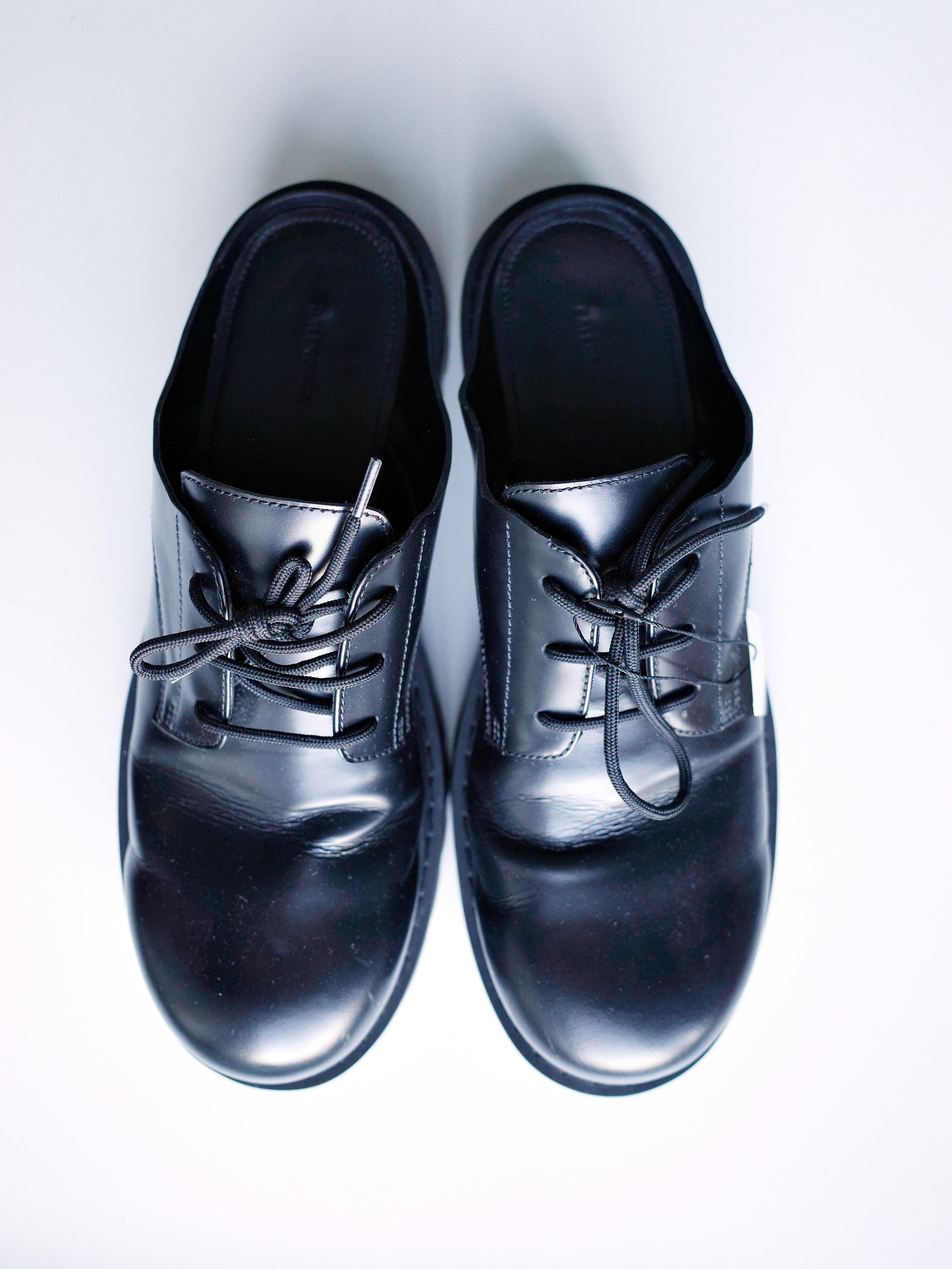 Balenciaga Platform Derby Leather Mules – EARTH 土