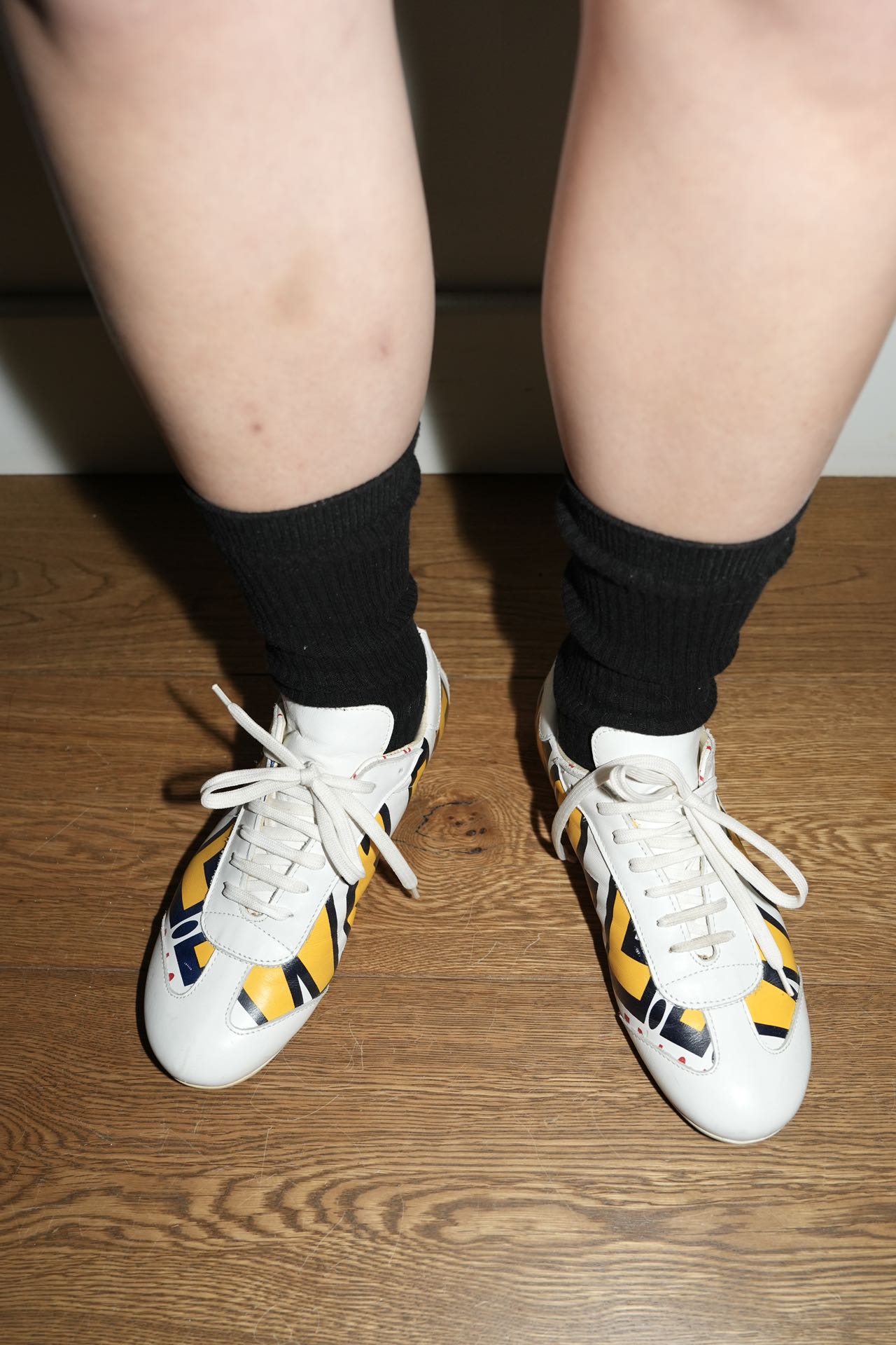 Walter Van Beirendonck Retro-Futuristic Logo Sneakers – FIRE 火