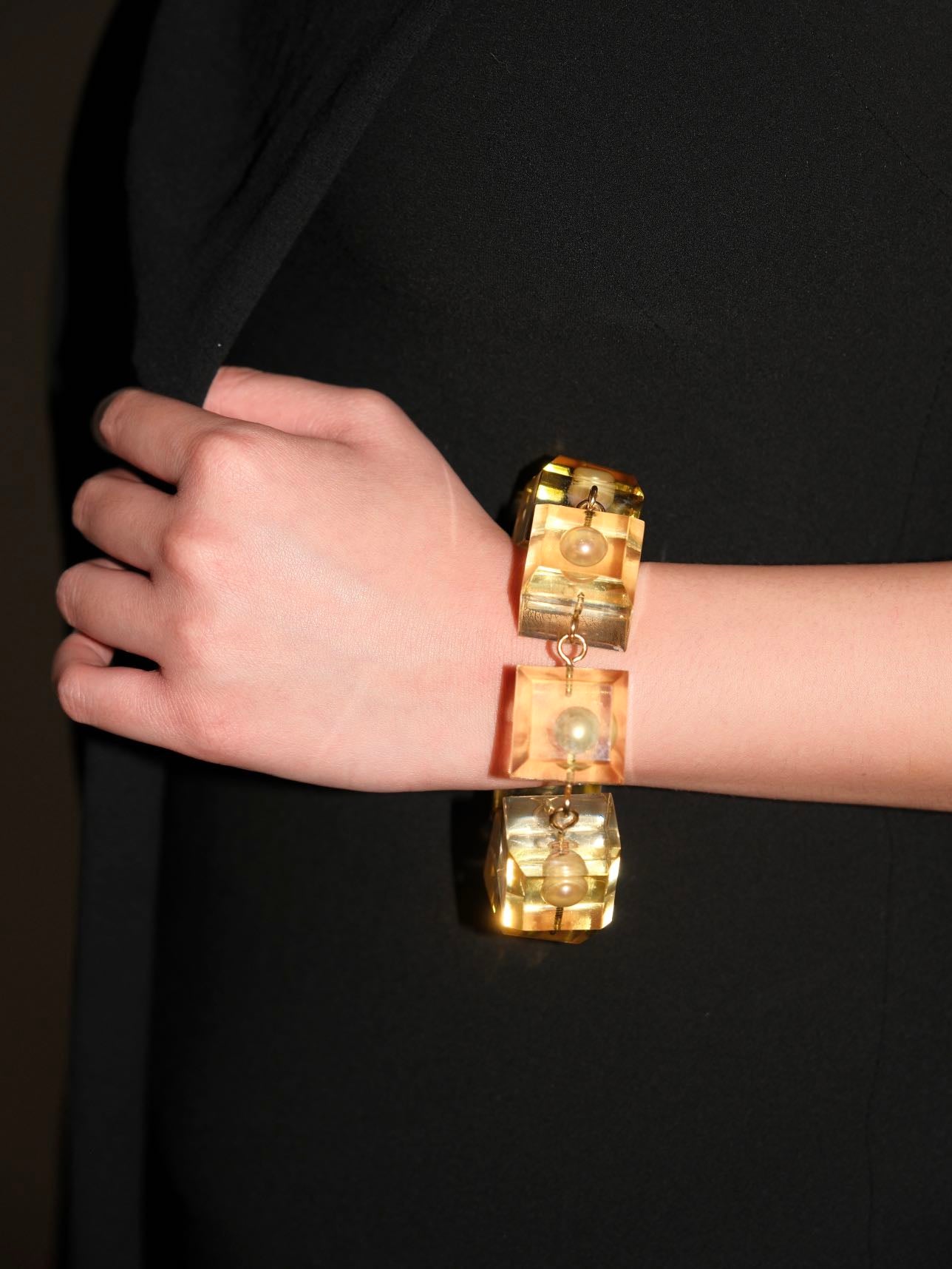 Kiko Kostadinov Lucite Cube Pearl Bracelet – EARTH 土