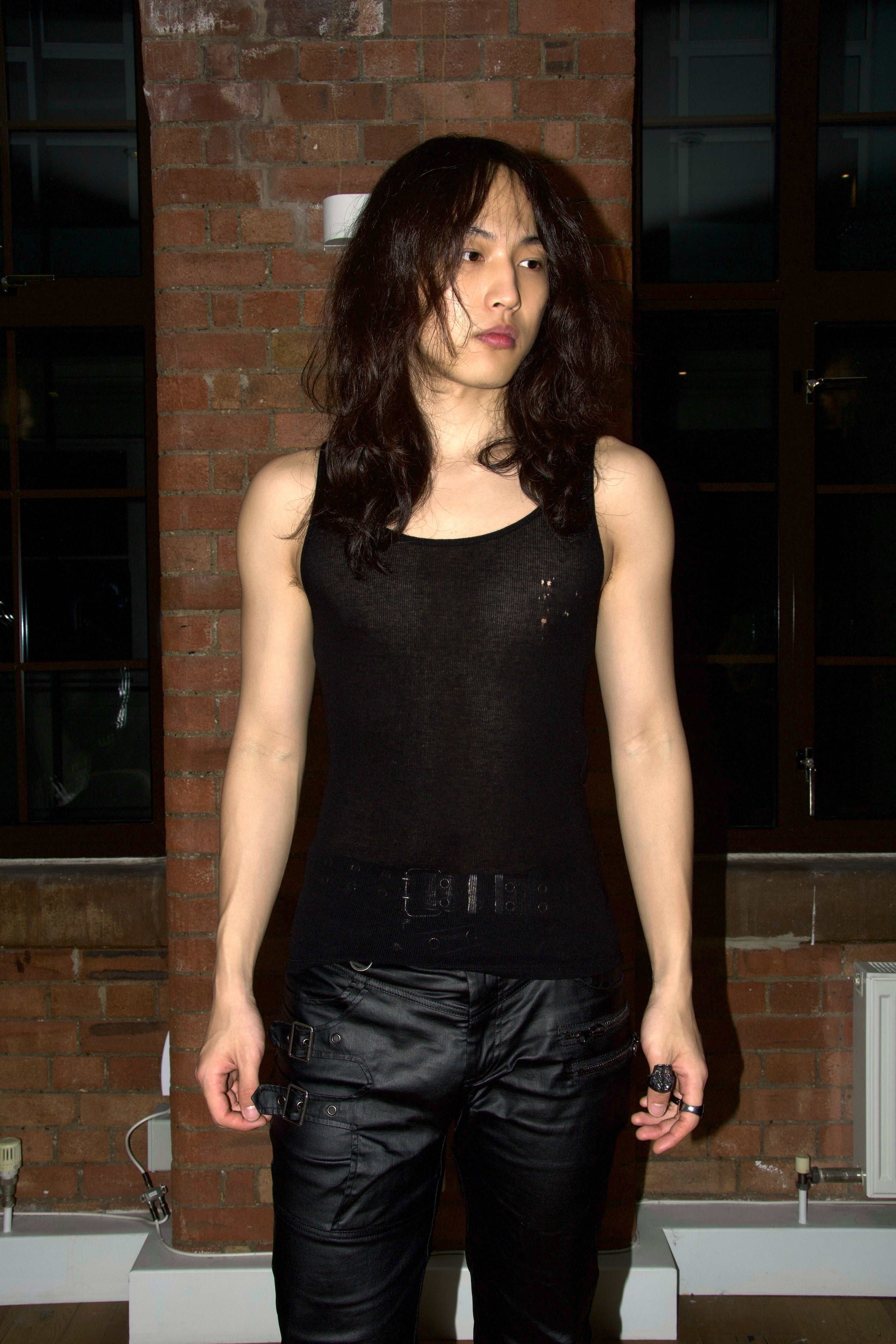 Saint Laurent Distressed Black Tank Top – FIRE 火