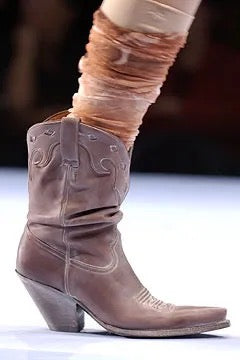Jean Paul Gaultier Brown Western Leather Boots – FIRE 火