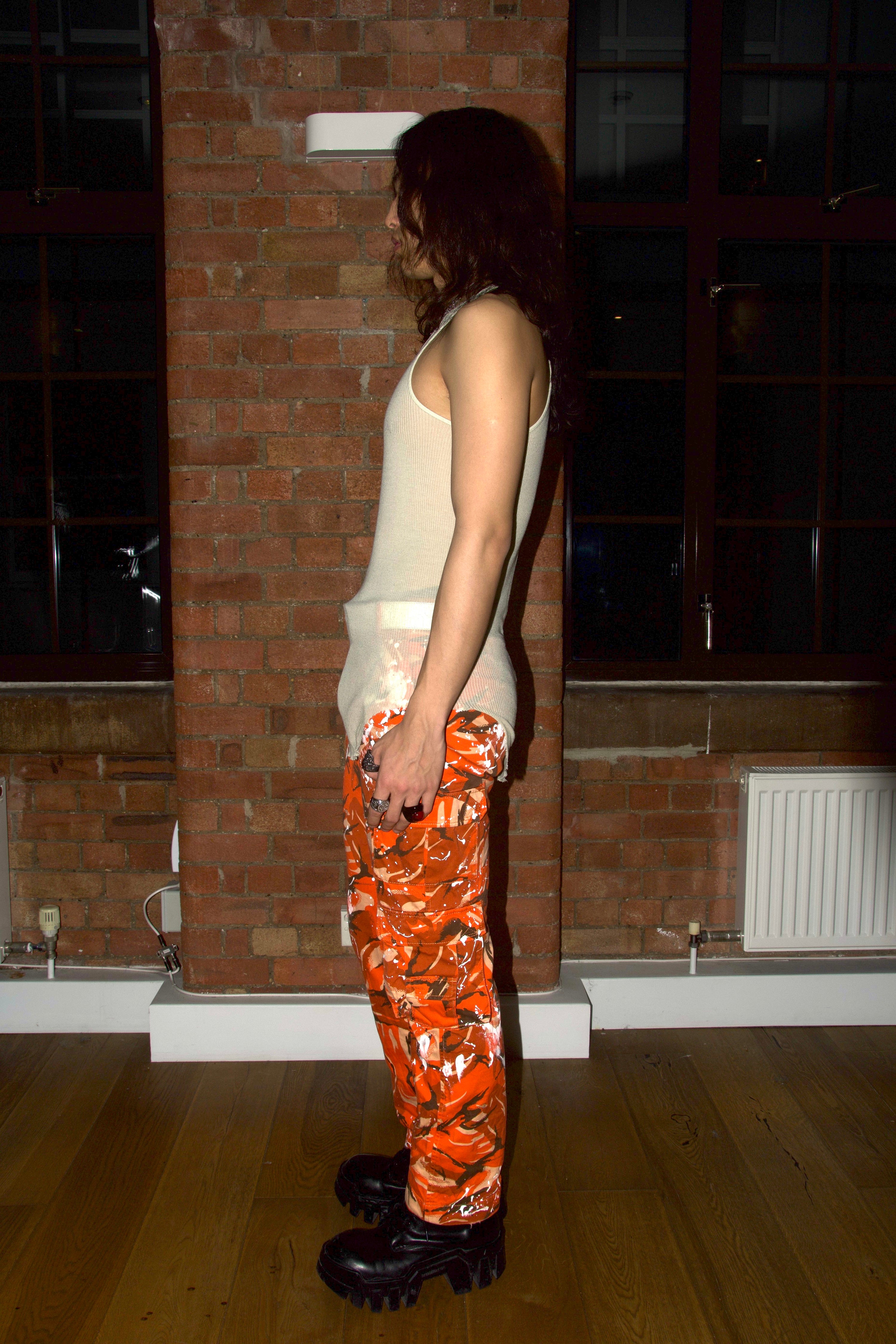 Martine Rose Orange Camouflage Cargo Pants – FIRE 火