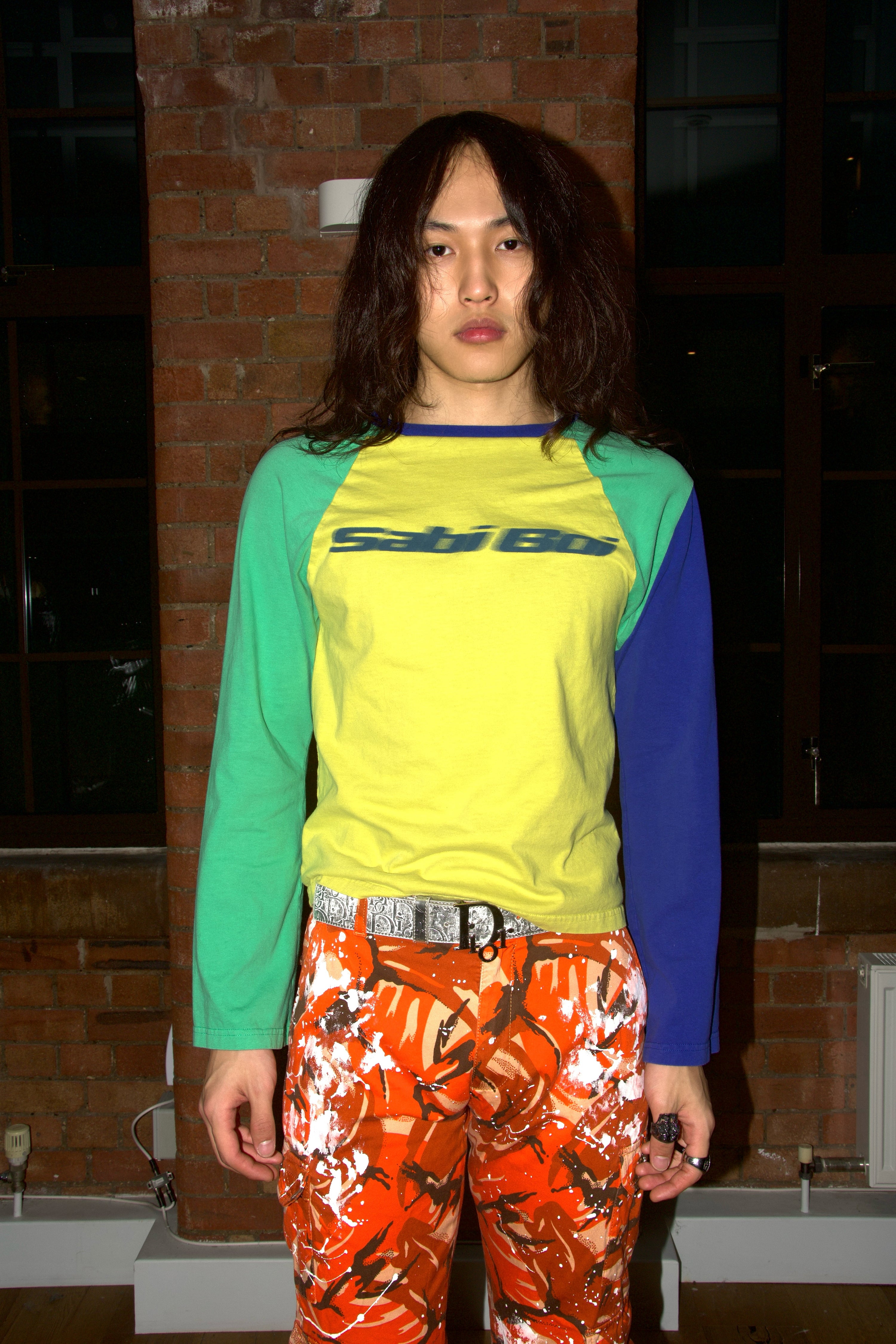 Mowalola Sabi Boi Contrast Long Sleeve Tee – WOOD 木