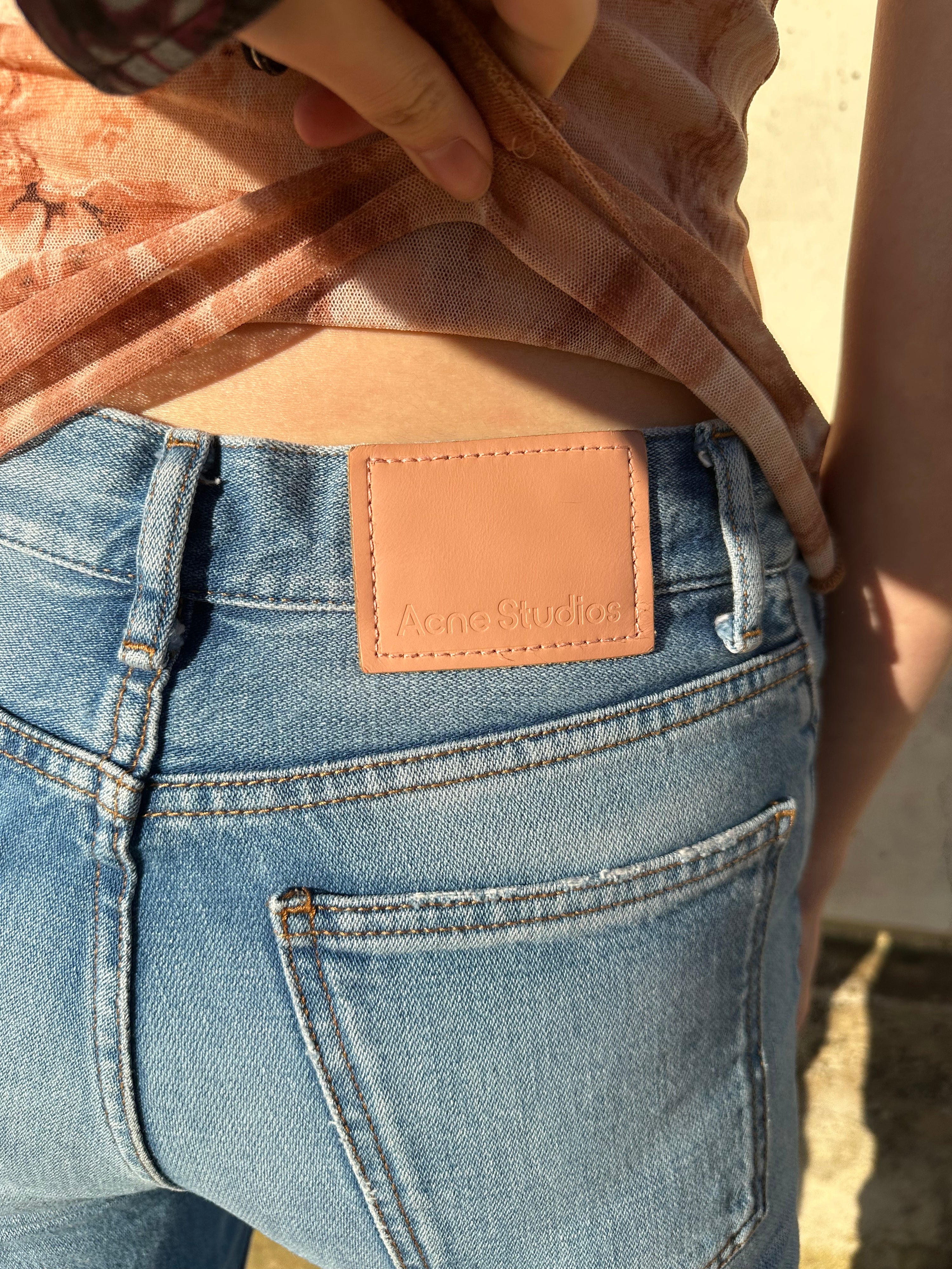 Acne Studios Light Blue Flared Jeans – WOOD 木