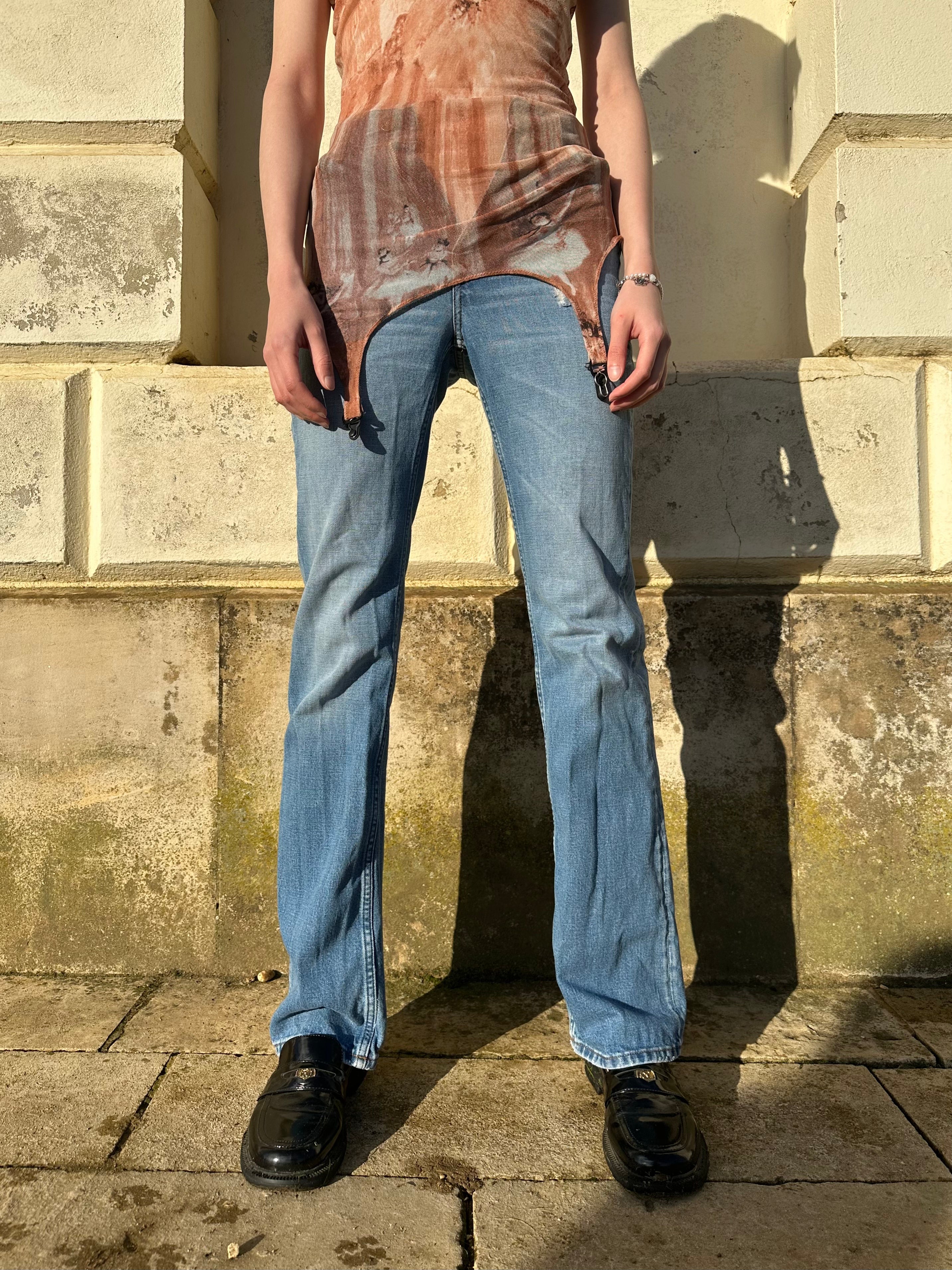 Acne Studios Light Blue Flared Jeans – WOOD 木