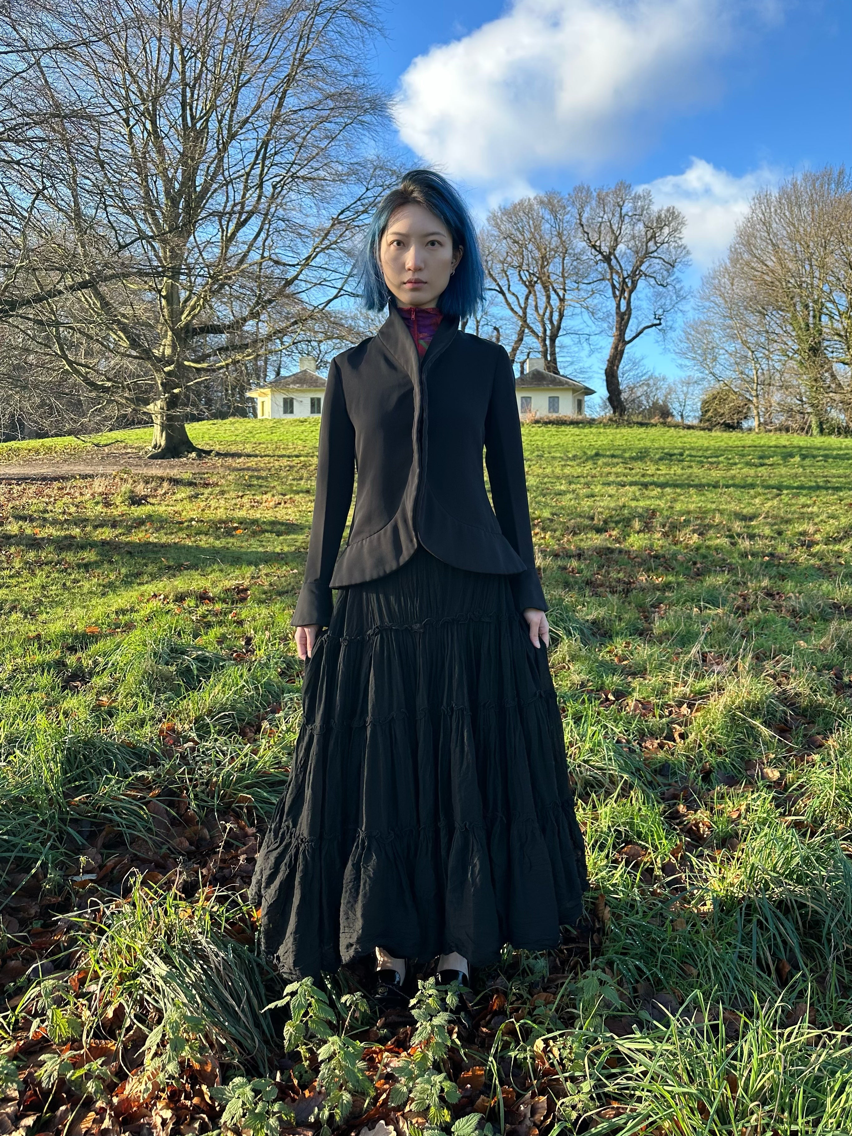 Jean Paul Gaultier Black Tiered Maxi Skirt – WATER 水