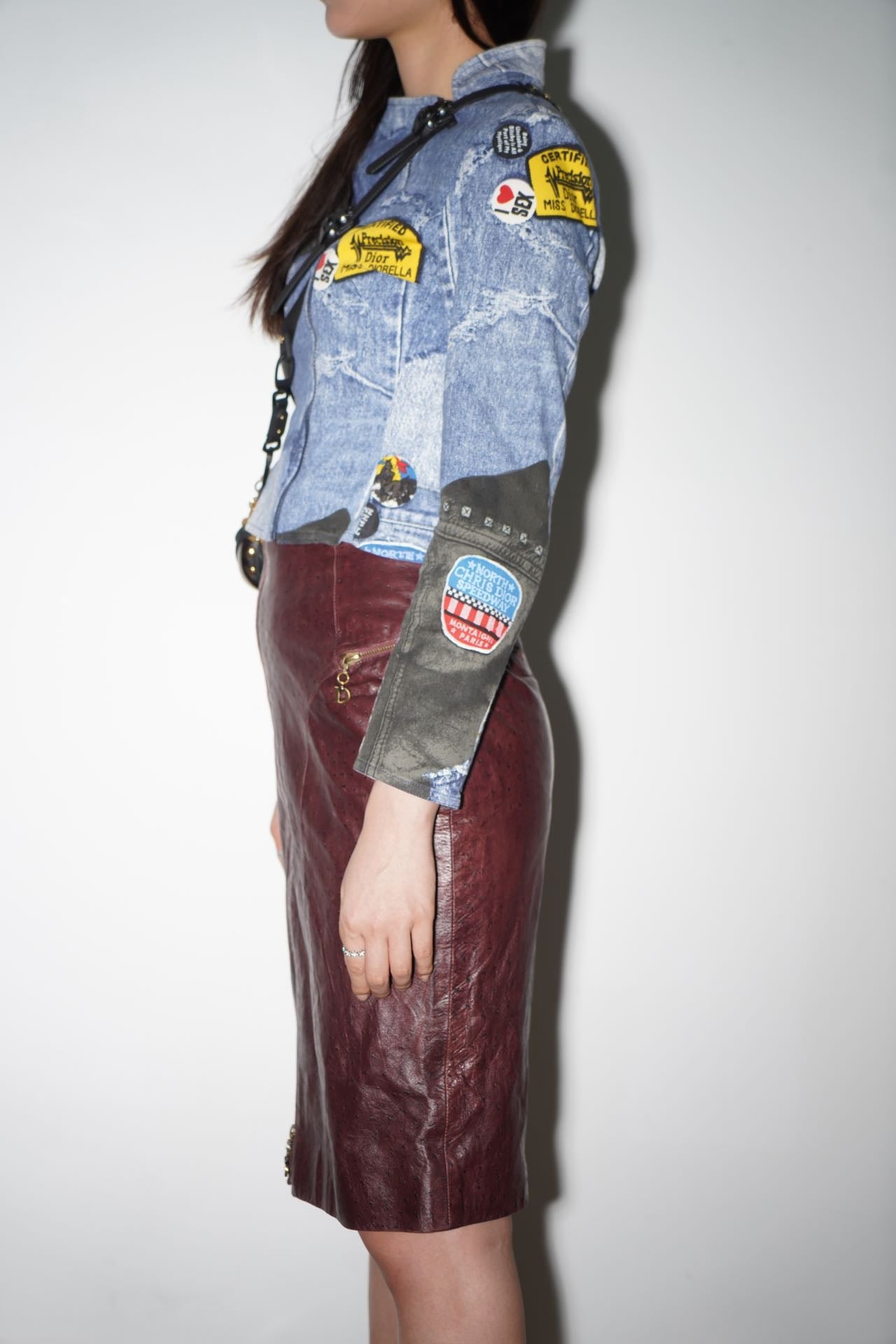 Christian Dior by John Galliano Trompe-l'œil Denim Print Jacket – METAL 金