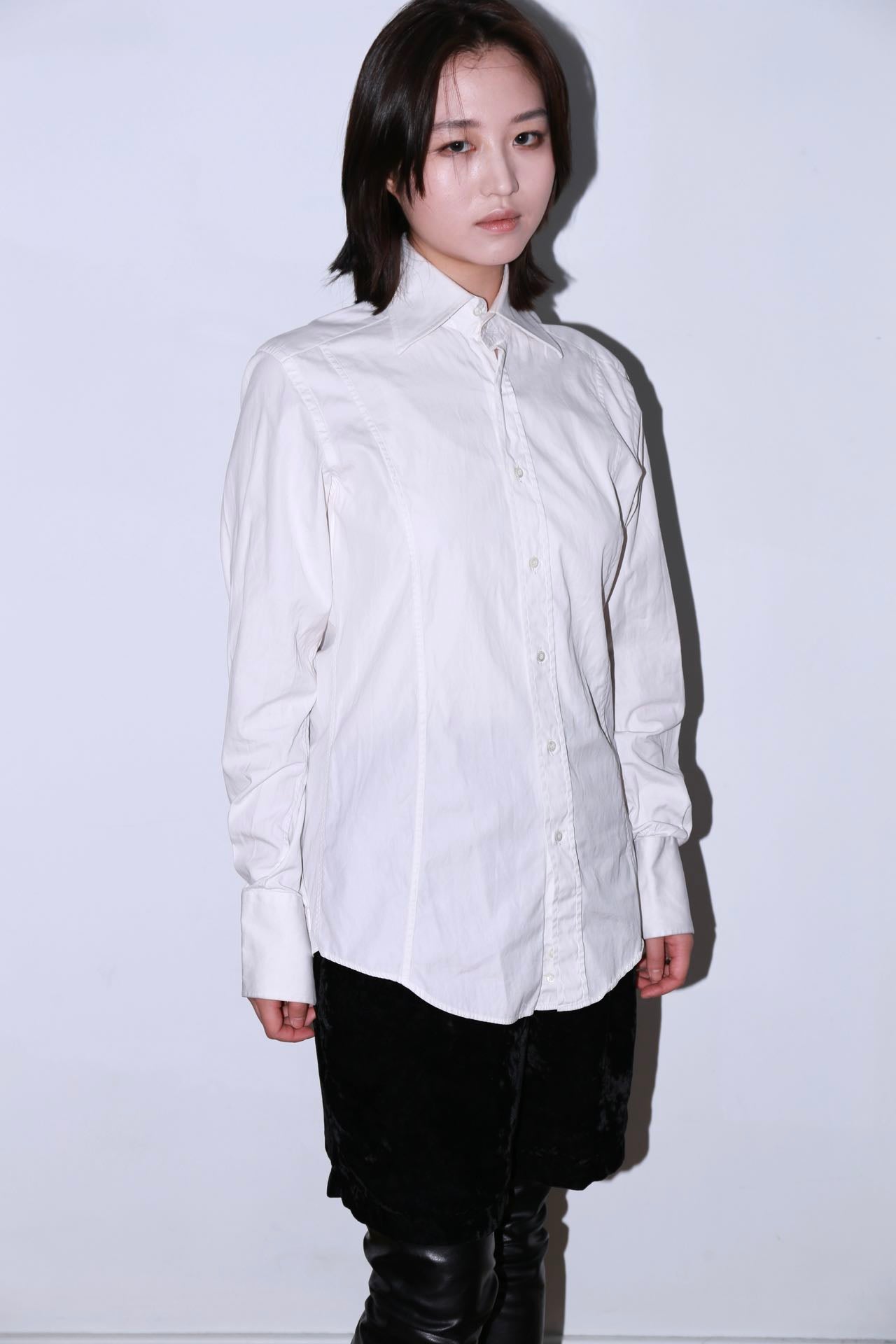 GUCCI by Tom Ford White Structured Shirt – METAL 金