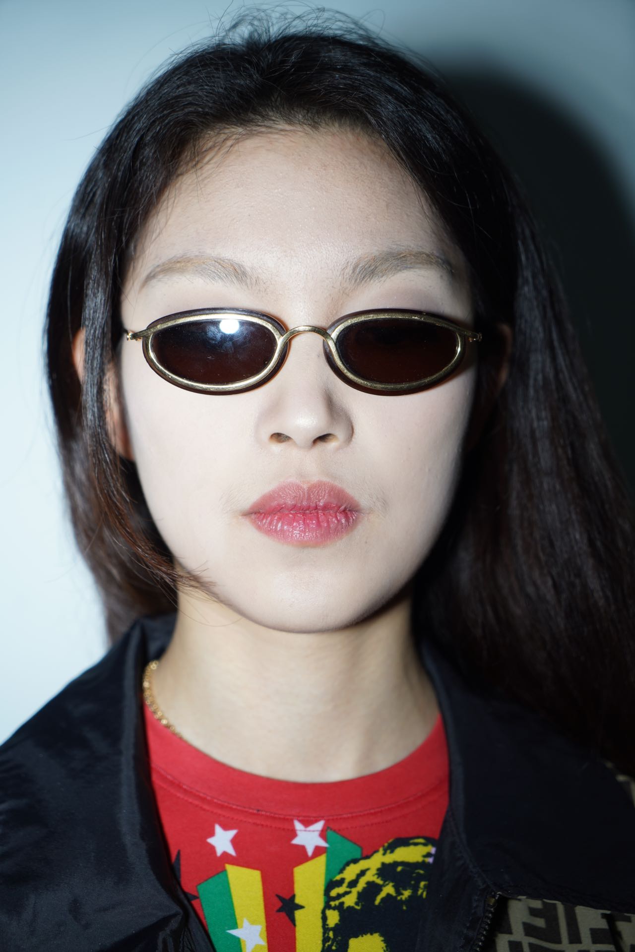 Christian Dior Oval Gold-Frame Sunglasses – FIRE 火