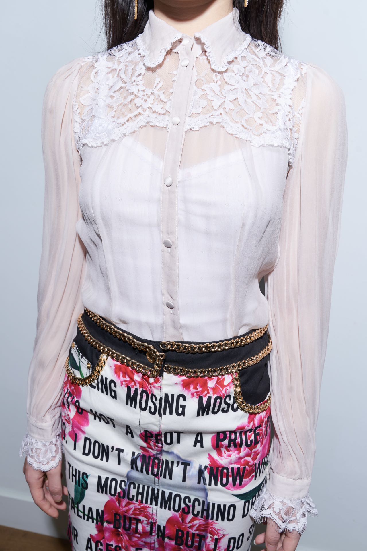 Dolce & Gabbana Lace Sheer Shirt – METAL 金