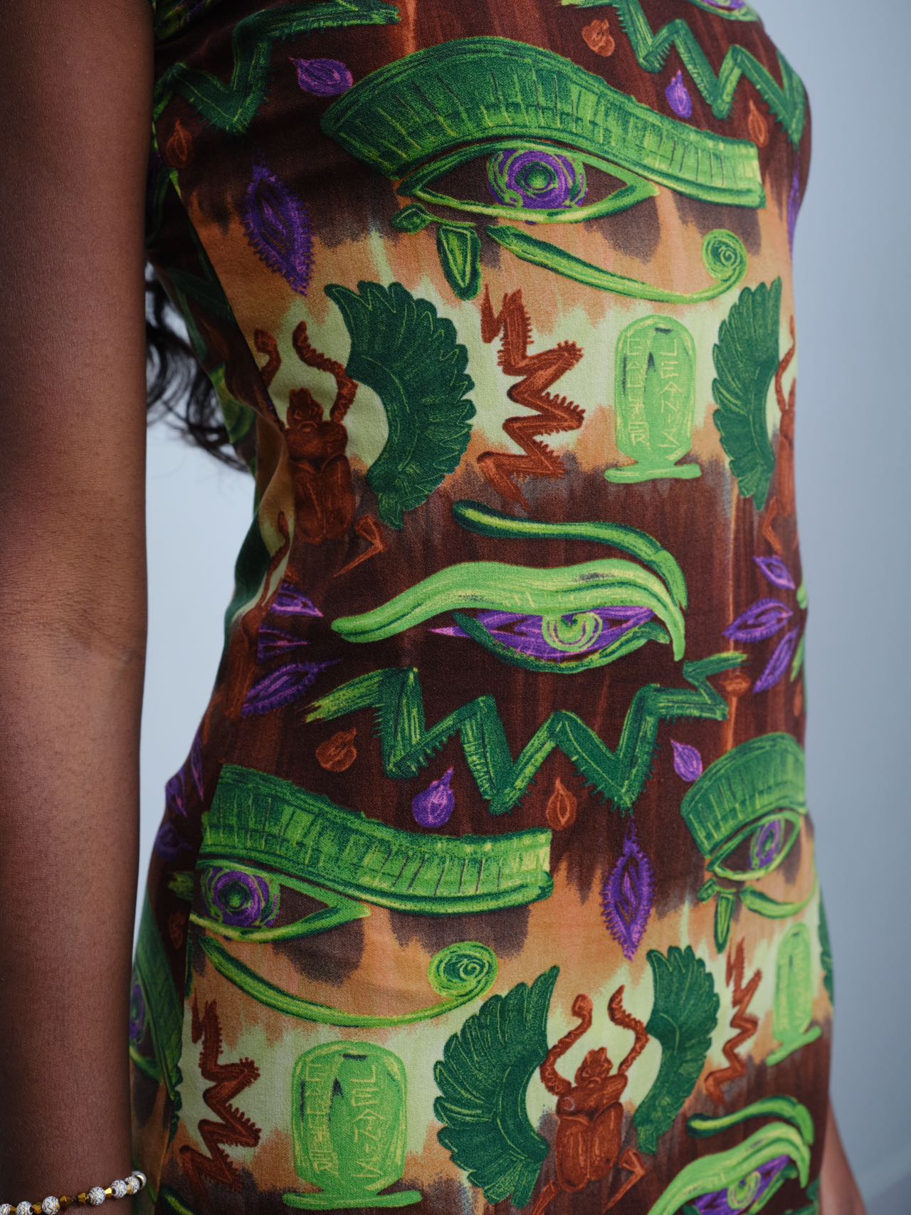 Jean Paul Gaultier Gothic-Eye Print Dress – WOOD 木