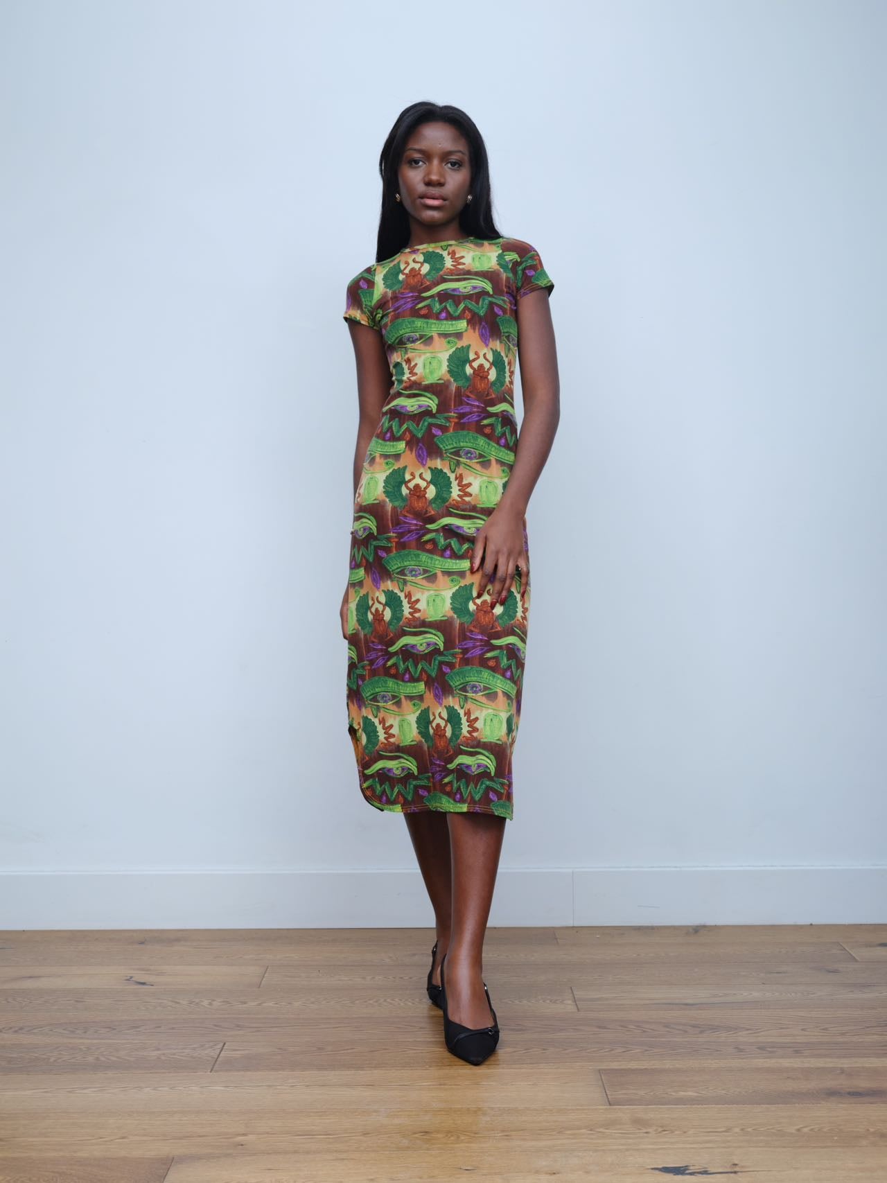 Jean Paul Gaultier Gothic-Eye Print Dress – WOOD 木