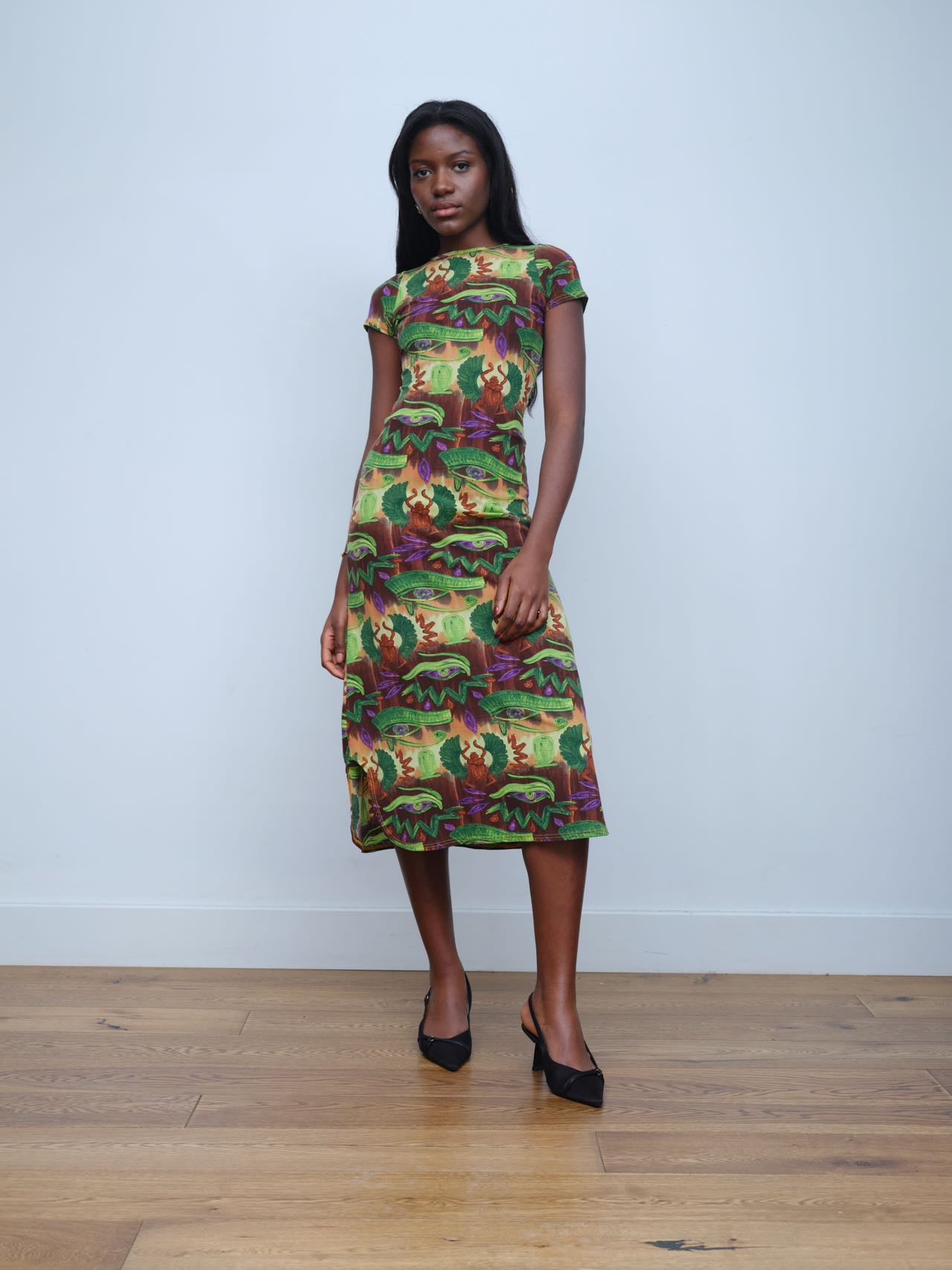 Jean Paul Gaultier Gothic-Eye Print Dress – WOOD 木