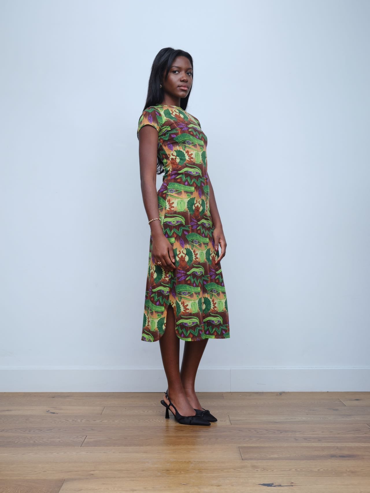 Jean Paul Gaultier Gothic-Eye Print Dress – WOOD 木