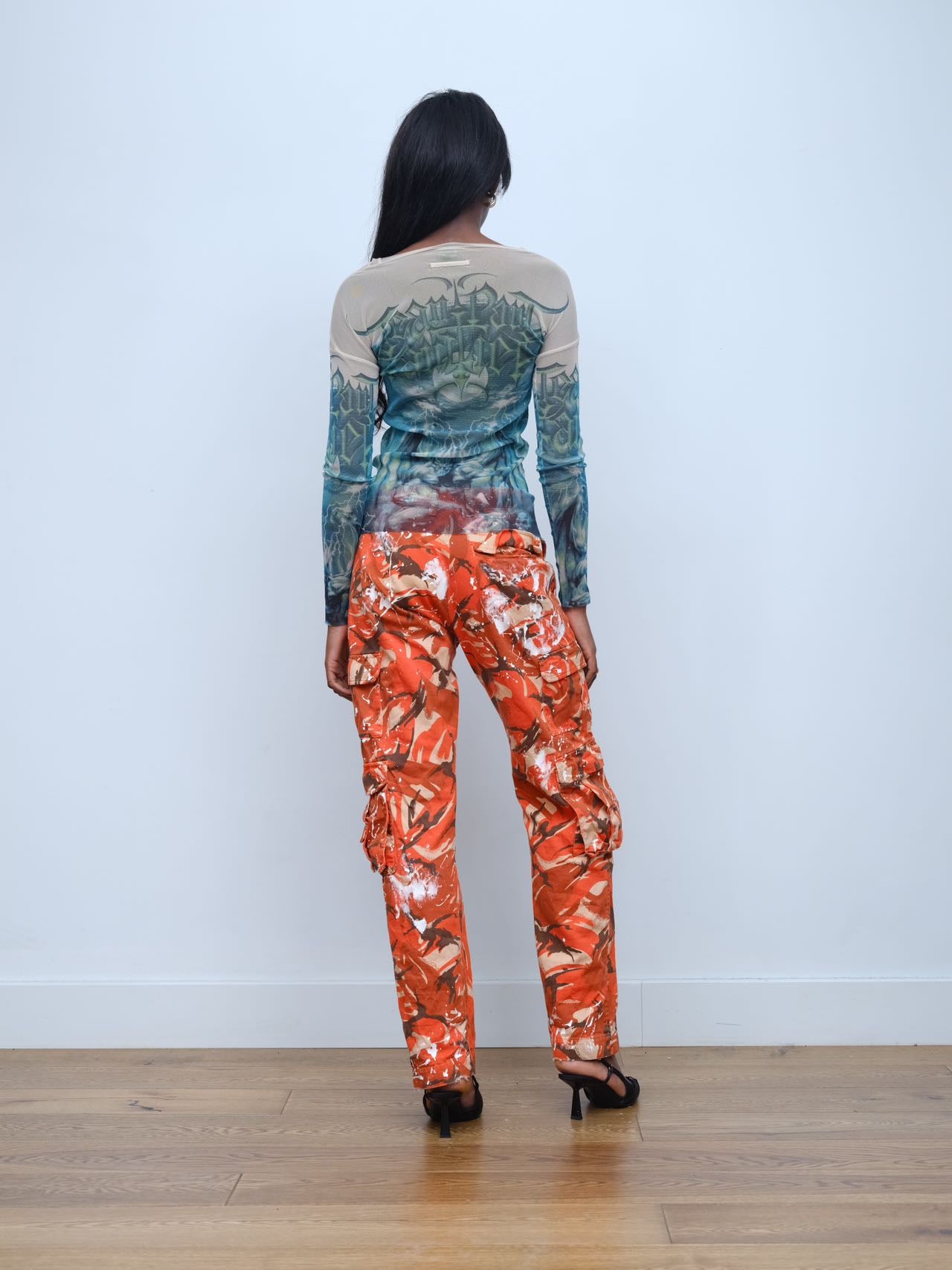 Martine Rose Orange Camouflage Cargo Pants – FIRE 火
