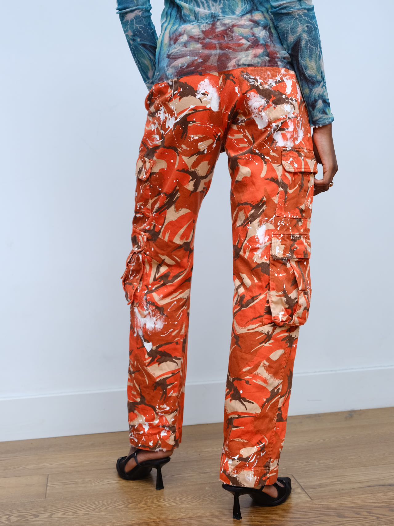 Martine Rose Orange Camouflage Cargo Pants – FIRE 火