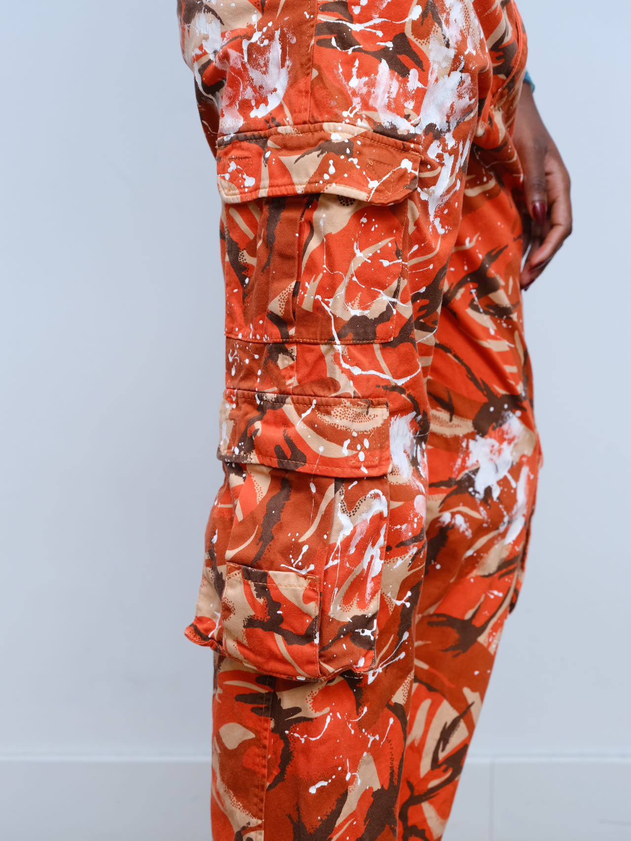 Martine Rose Orange Camouflage Cargo Pants – FIRE 火