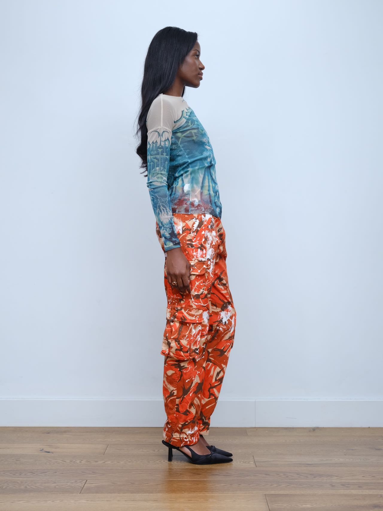 Martine Rose Orange Camouflage Cargo Pants – FIRE 火