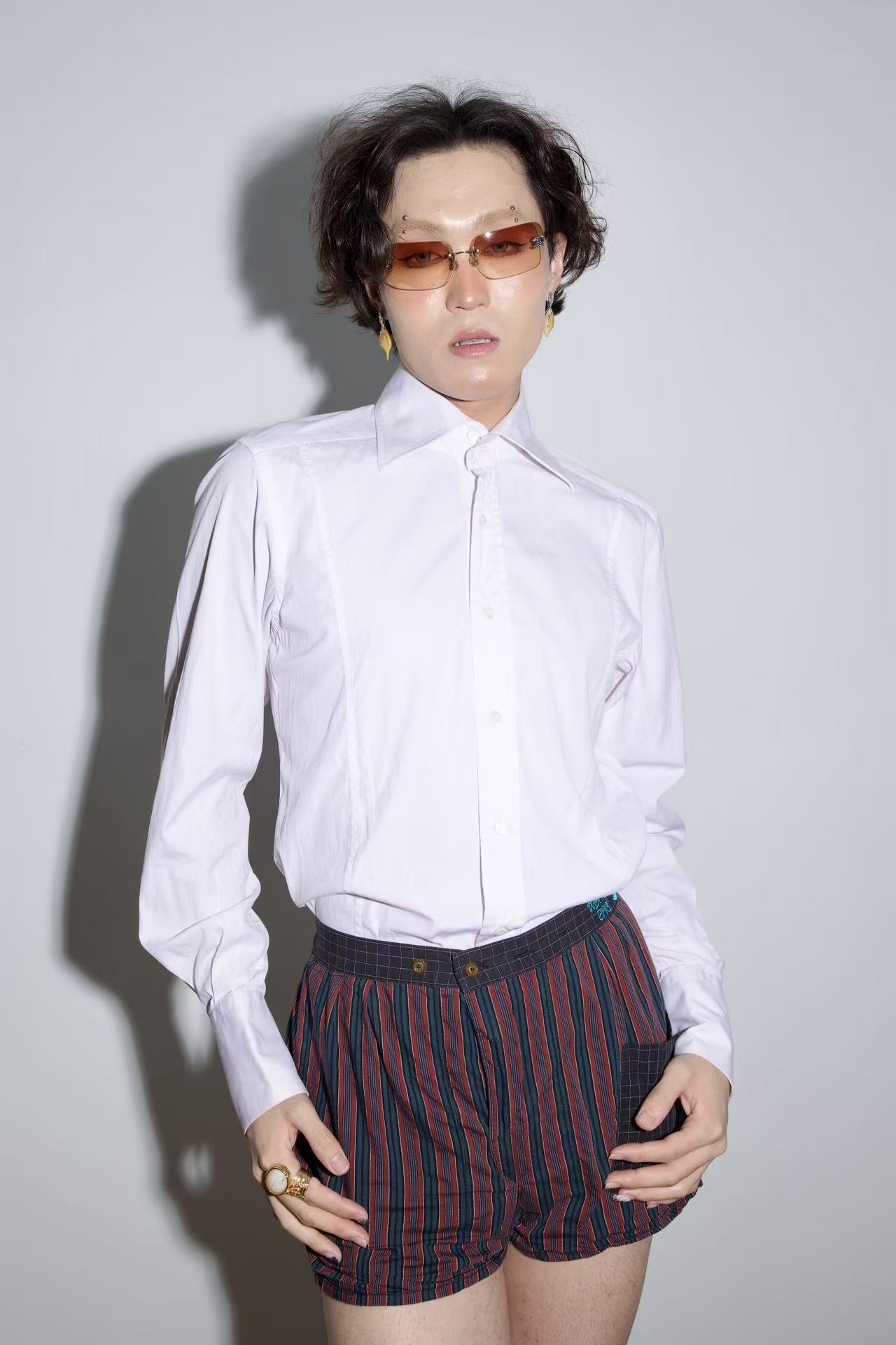 GUCCI by Tom Ford White Structured Shirt – METAL 金
