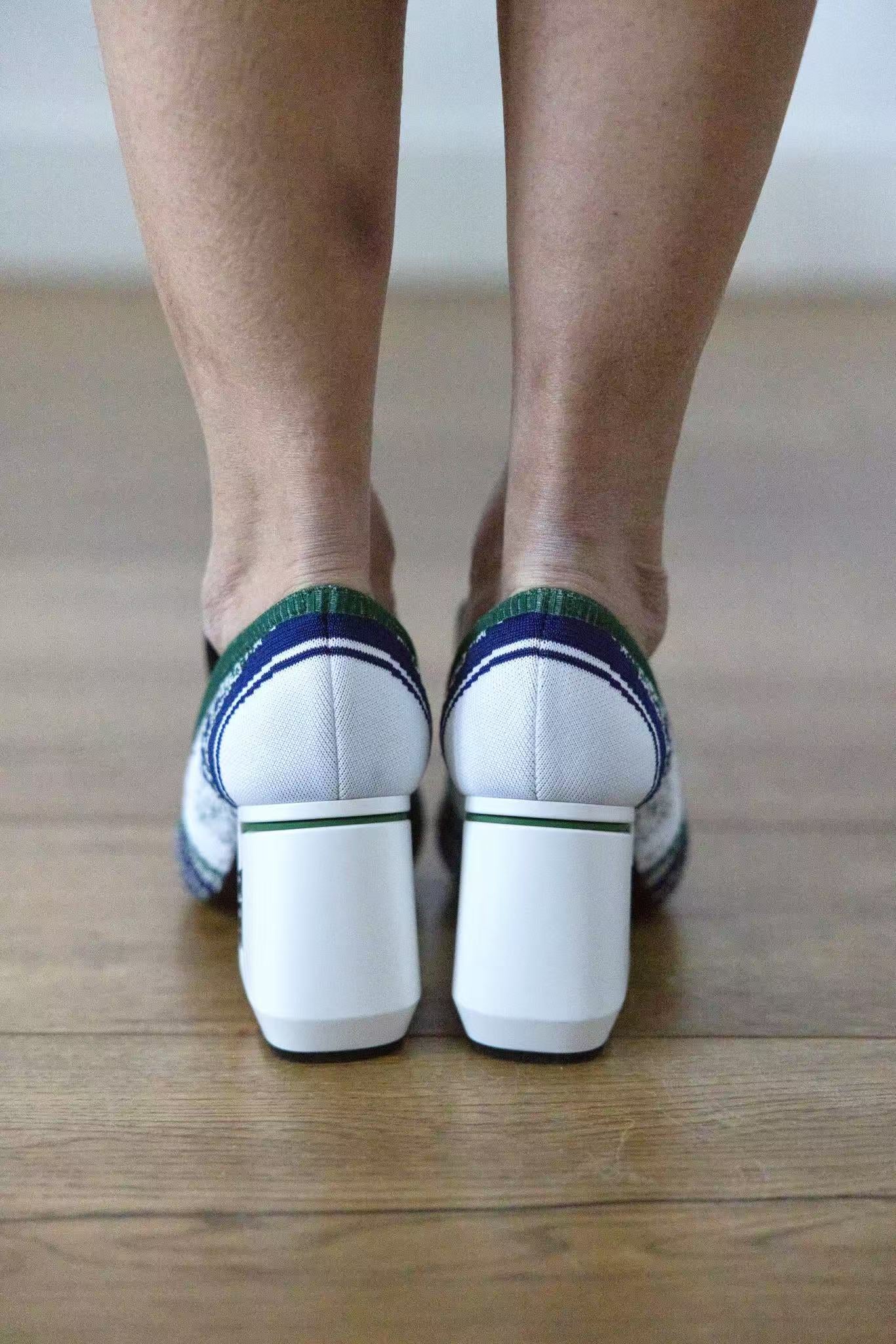 Prada 2019 Runway Tech Knit Heels – FIRE 火