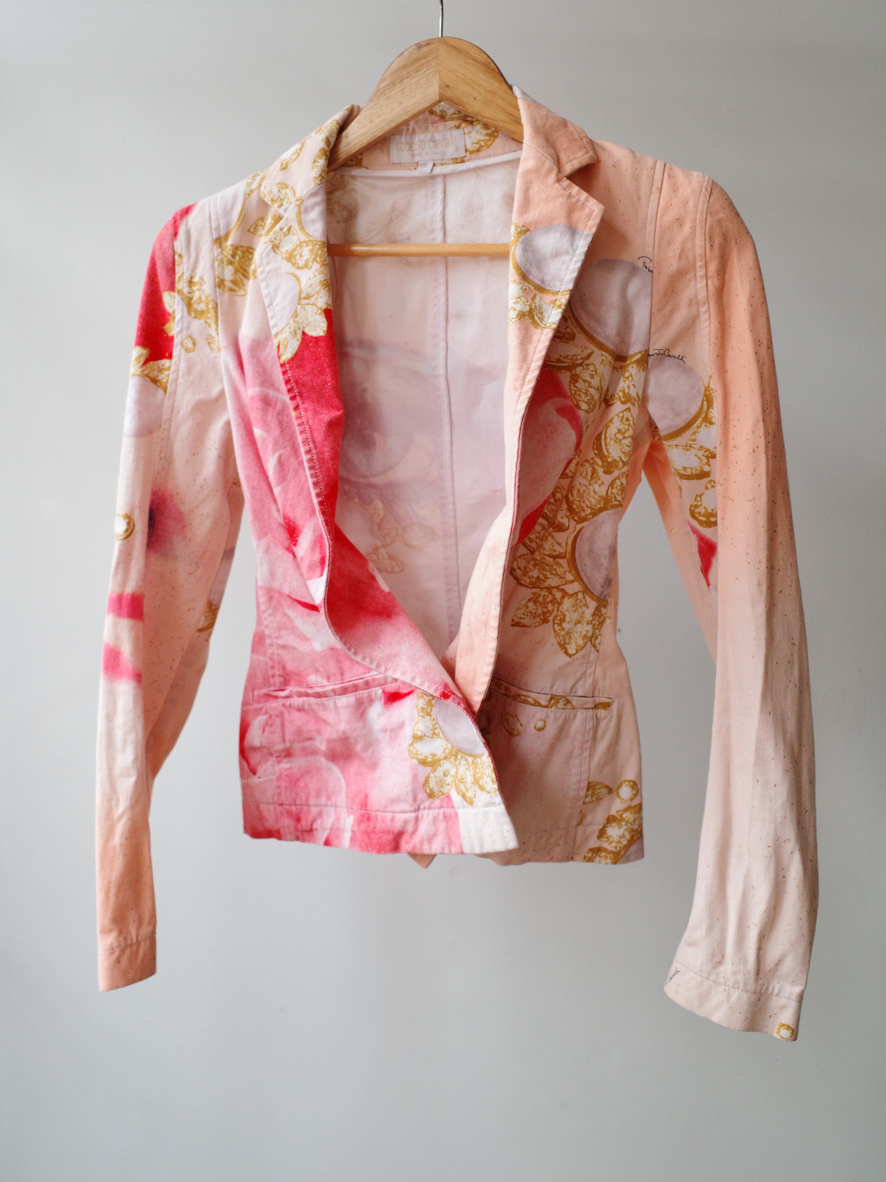 Roberto Cavalli S/S 2001 Runway Printed Blazer – FIRE 火
