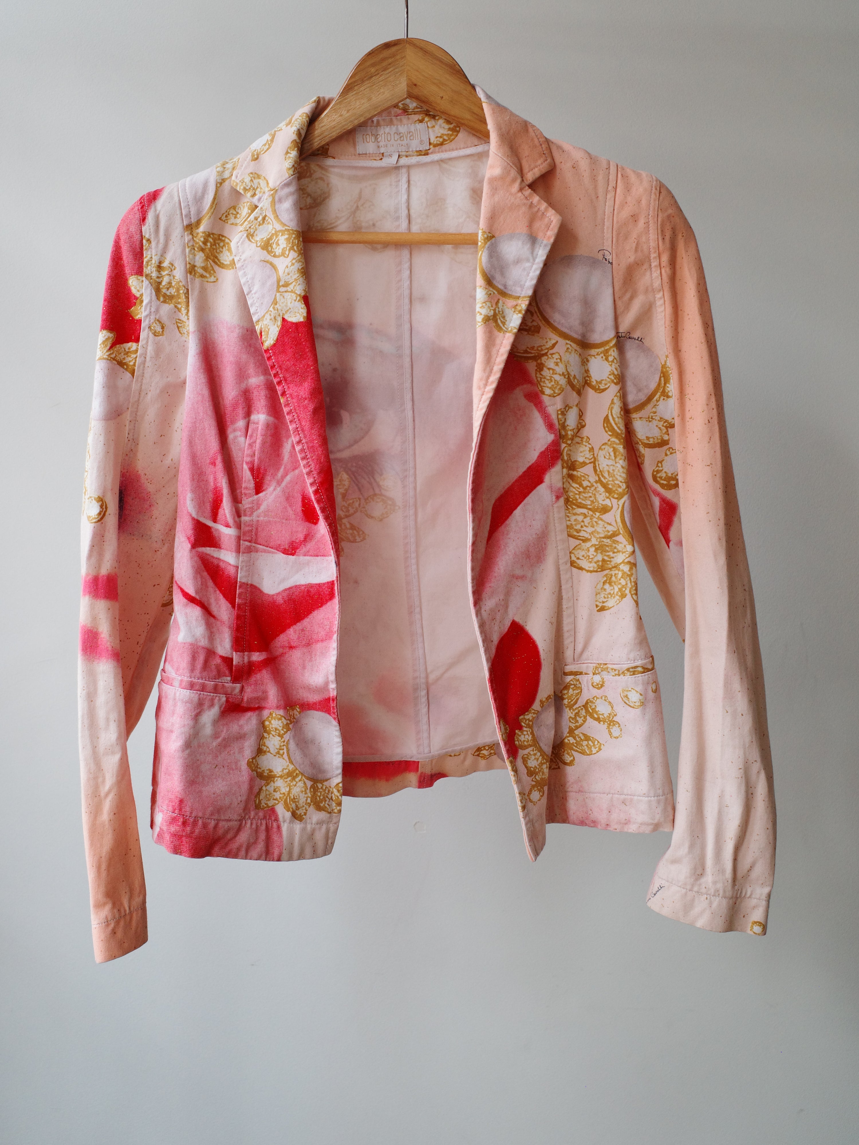 Roberto Cavalli S/S 2001 Runway Printed Blazer – FIRE 火