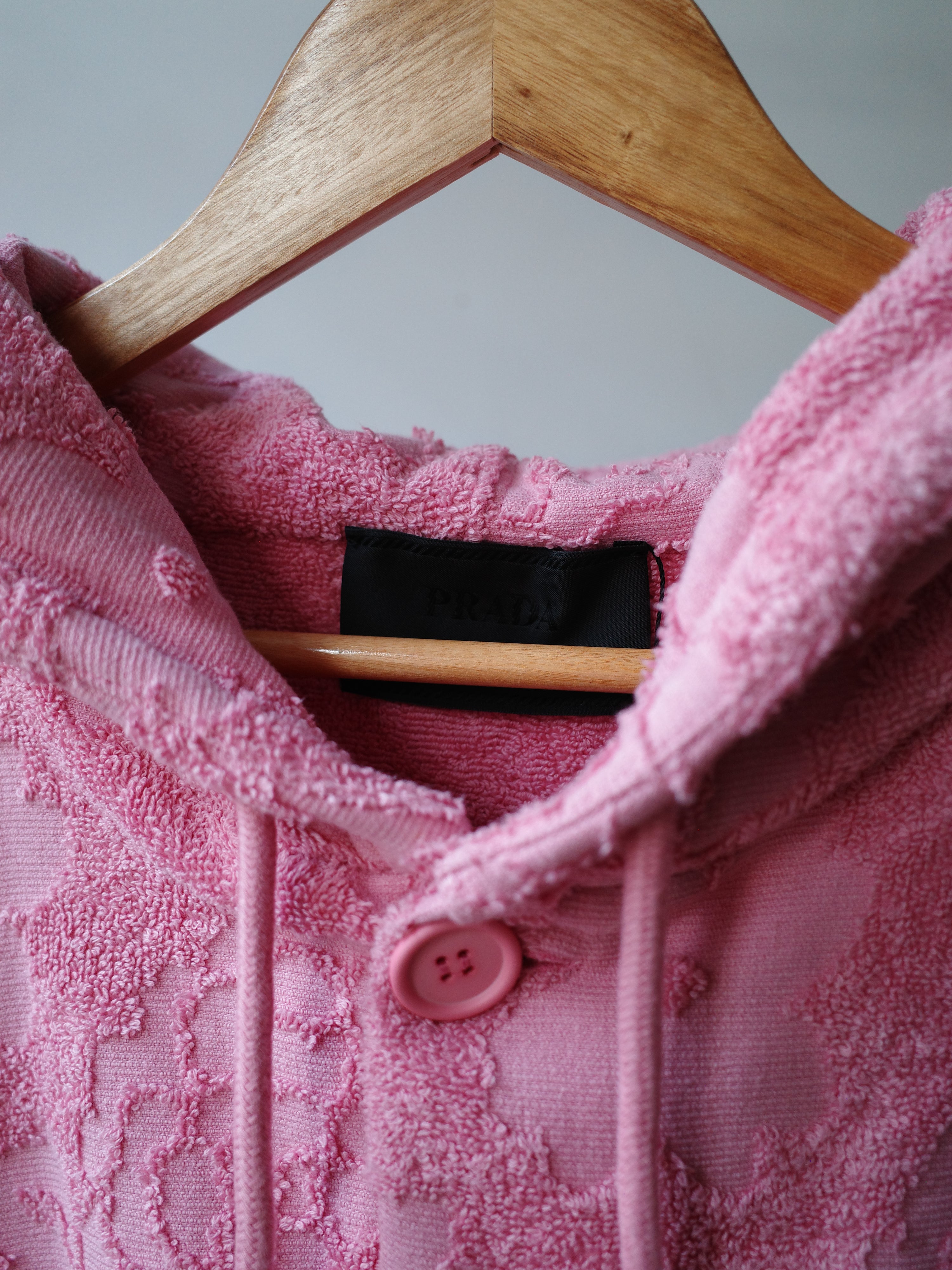 Prada Sculpted Floral Terry Hoodie Jacket – EARTH 土