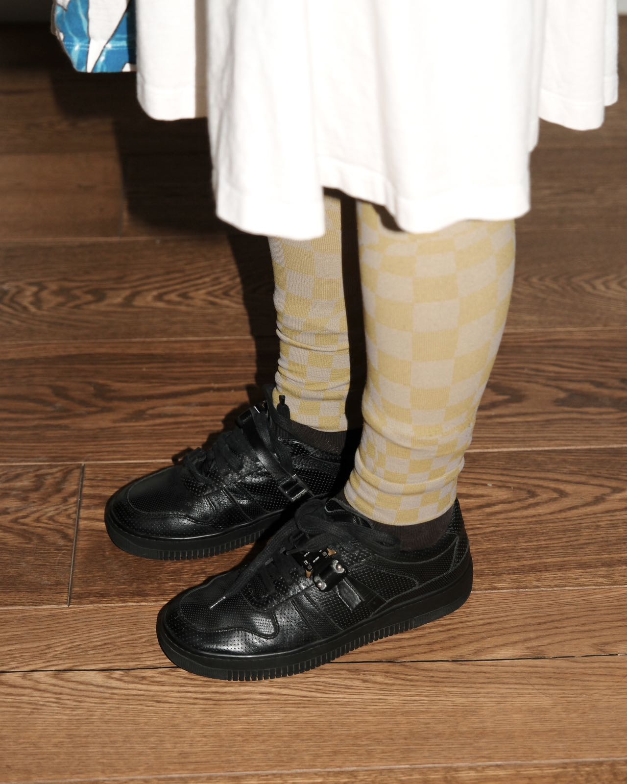 1017 ALYX 9SM Leather Buckle Low Sneakers – METAL 金