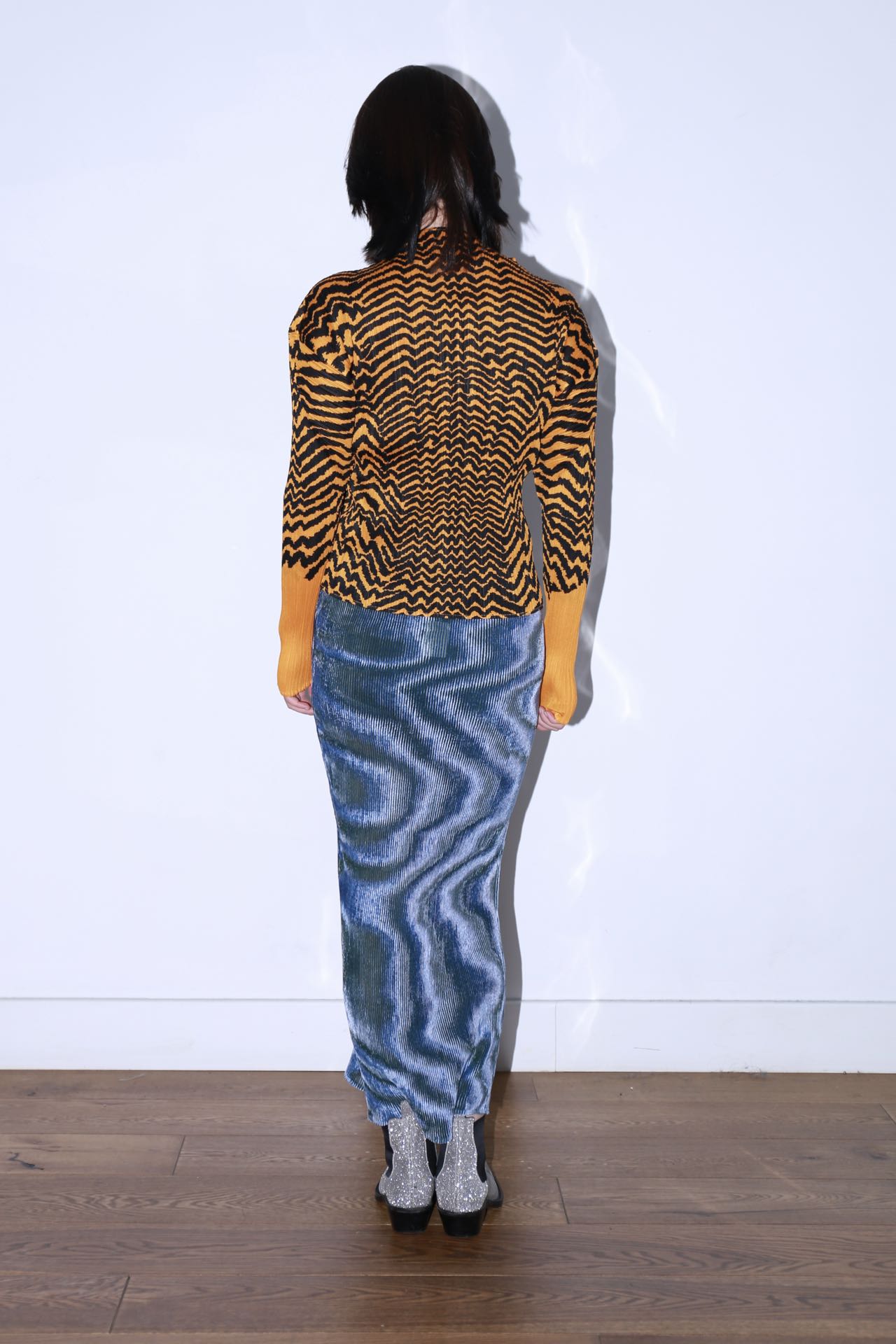 Issey Miyake Vintage Pleated Tiger-Print Top – FIRE 火