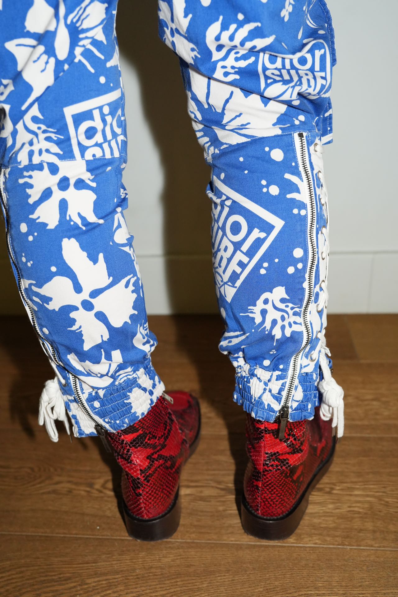 Christian Dior S/S 2004 “Dior Surf Chick” Lace-Up Pants – WATER 水