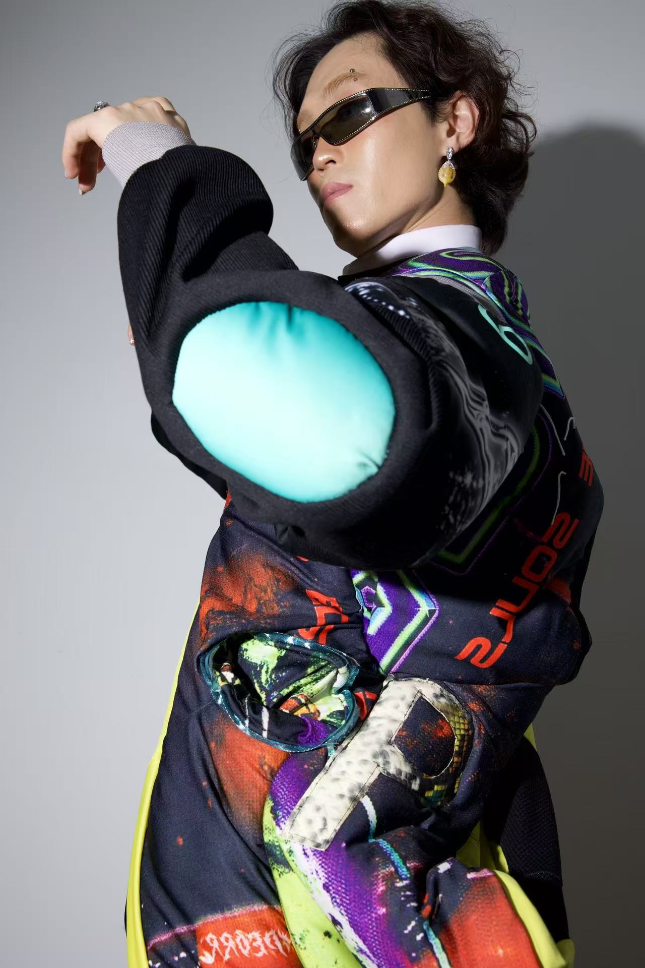 PE99Y YAN9 Reconstructed Dual-Layer Jersey Jacket – EARTH 土