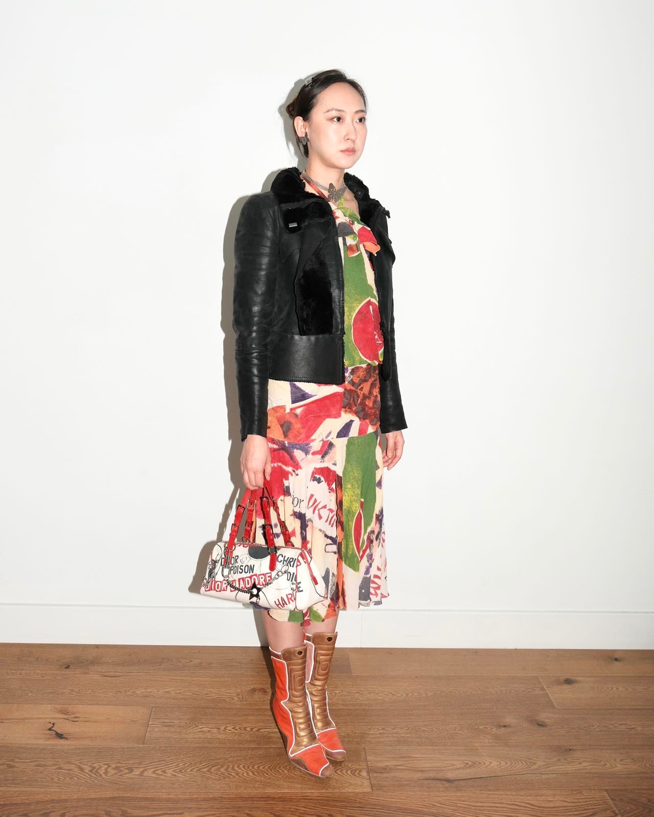 Gucci by Tom Ford Hooded Shearling Leather Jacket – FIRE 火