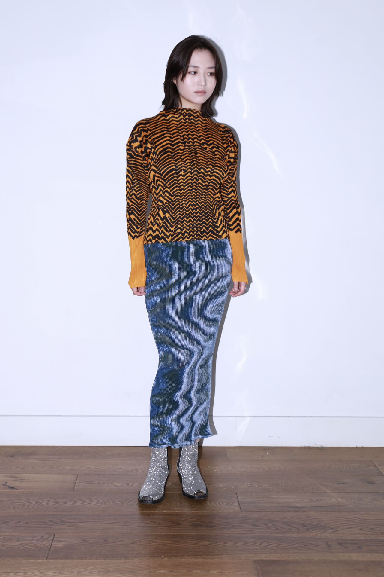 Issey Miyake Vintage Pleated Tiger-Print Top – FIRE 火