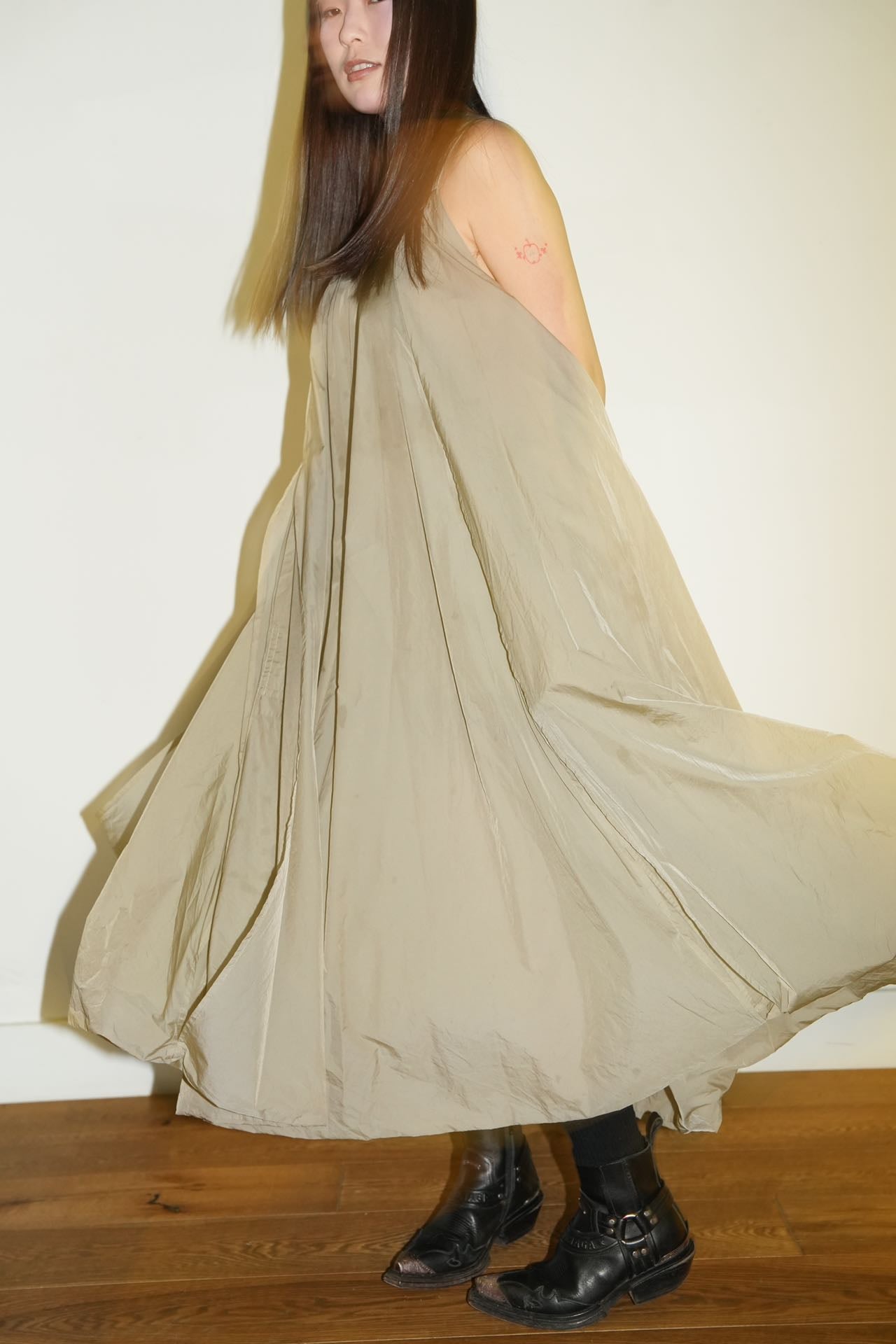 Issey Miyake Technology fabric Light Weight Parachute Dress