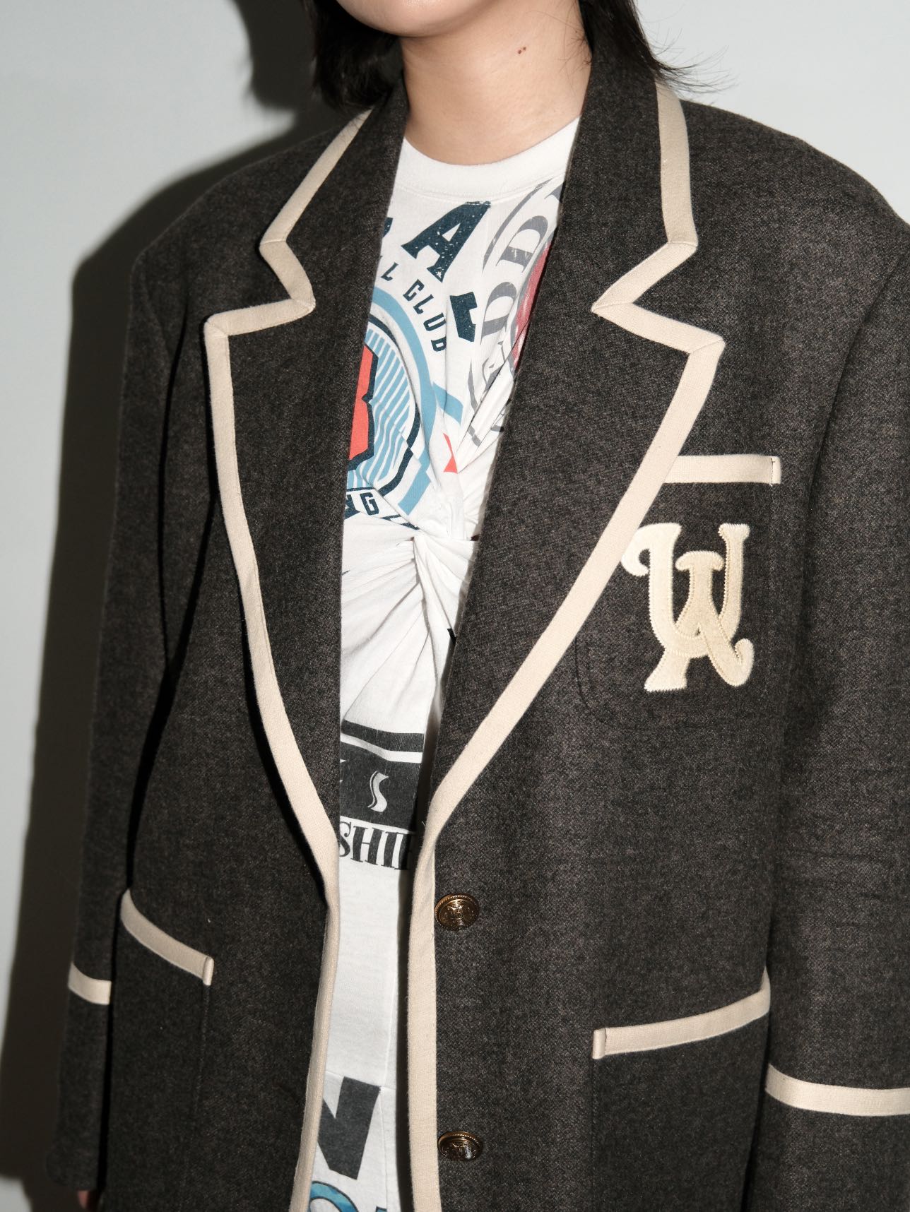 UOOYAA Academy Wool Blazer – EARTH 土